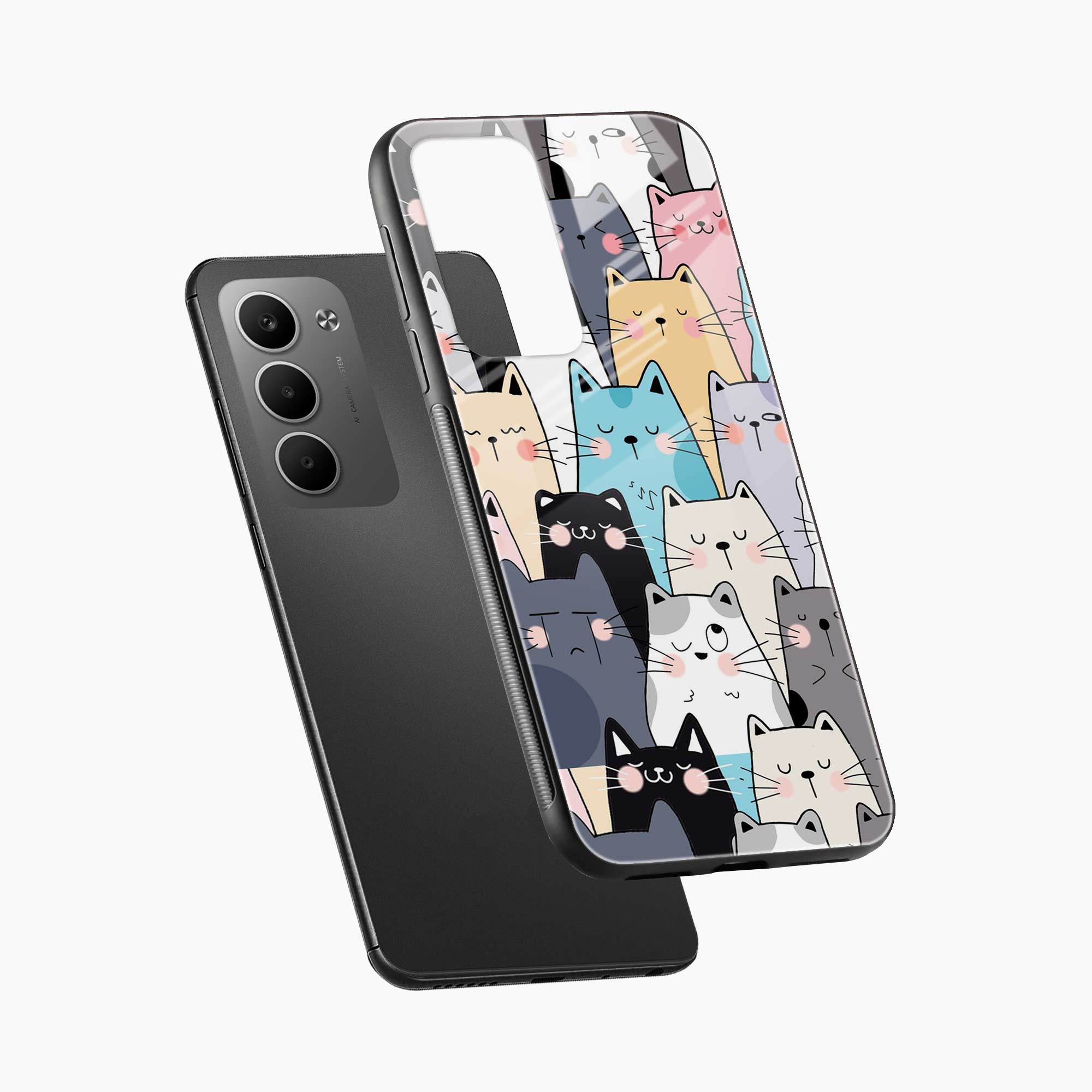 Cute Cat Redmi 15 5G Back Cover