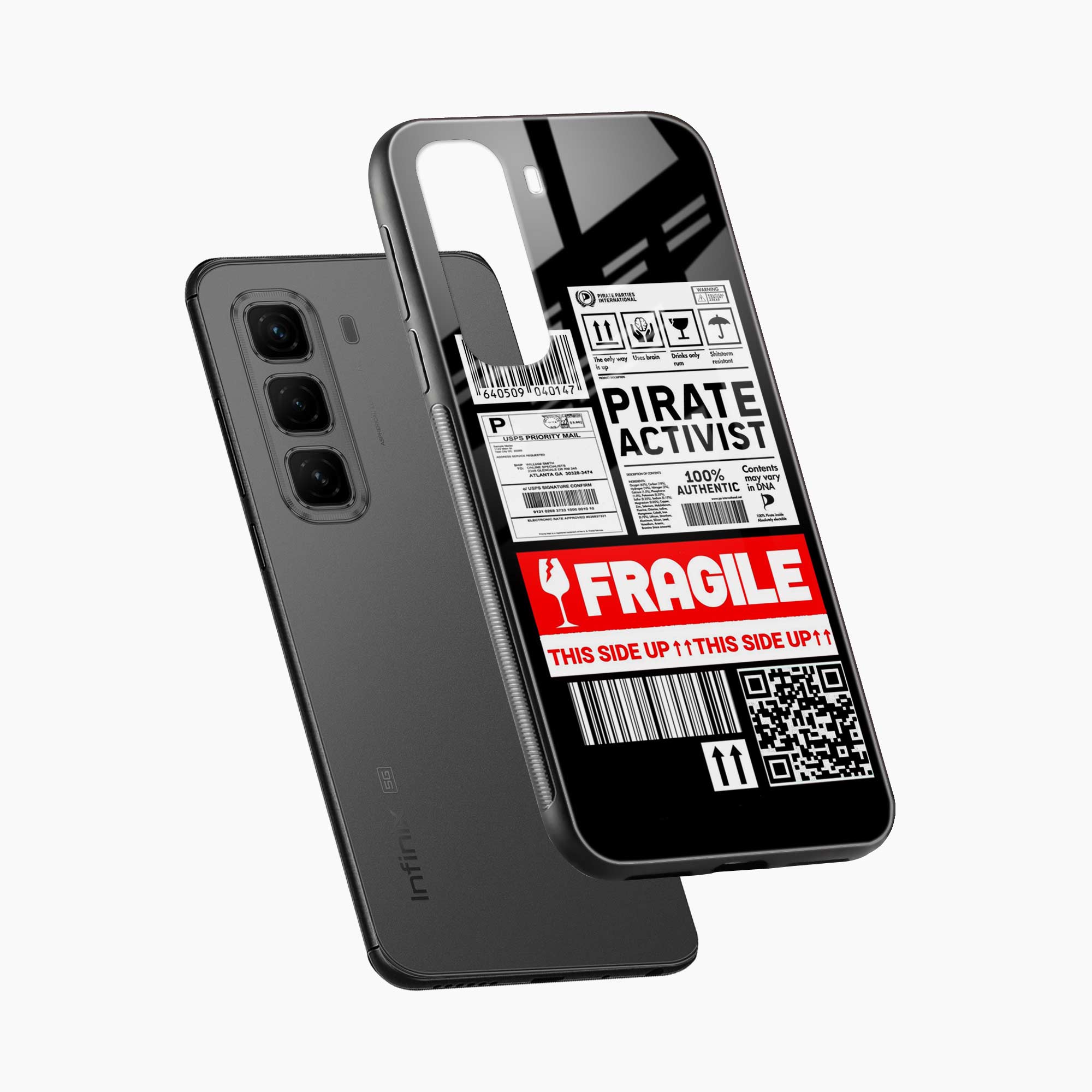 Fragile Infinix Hot 50 5G Back Cover