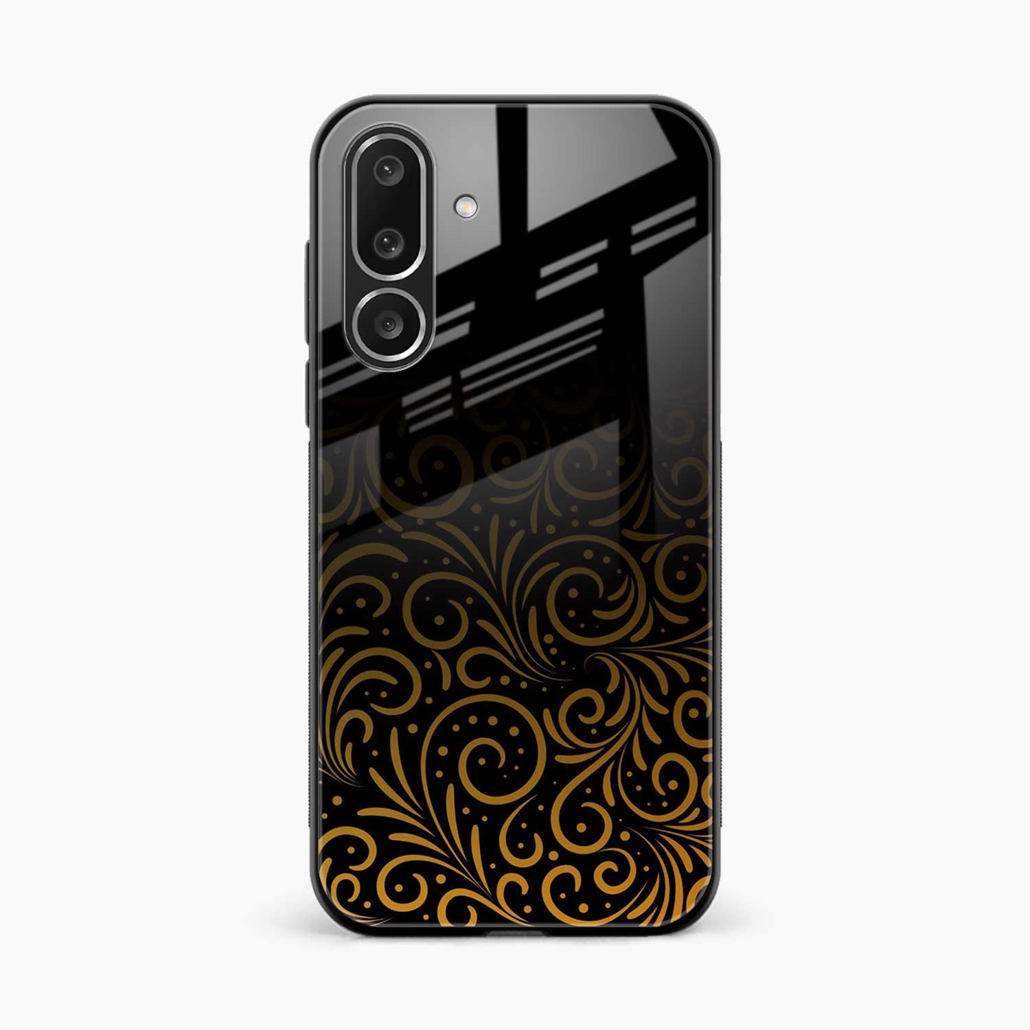 Golden Swirl Samsung F36 5G Back Cover