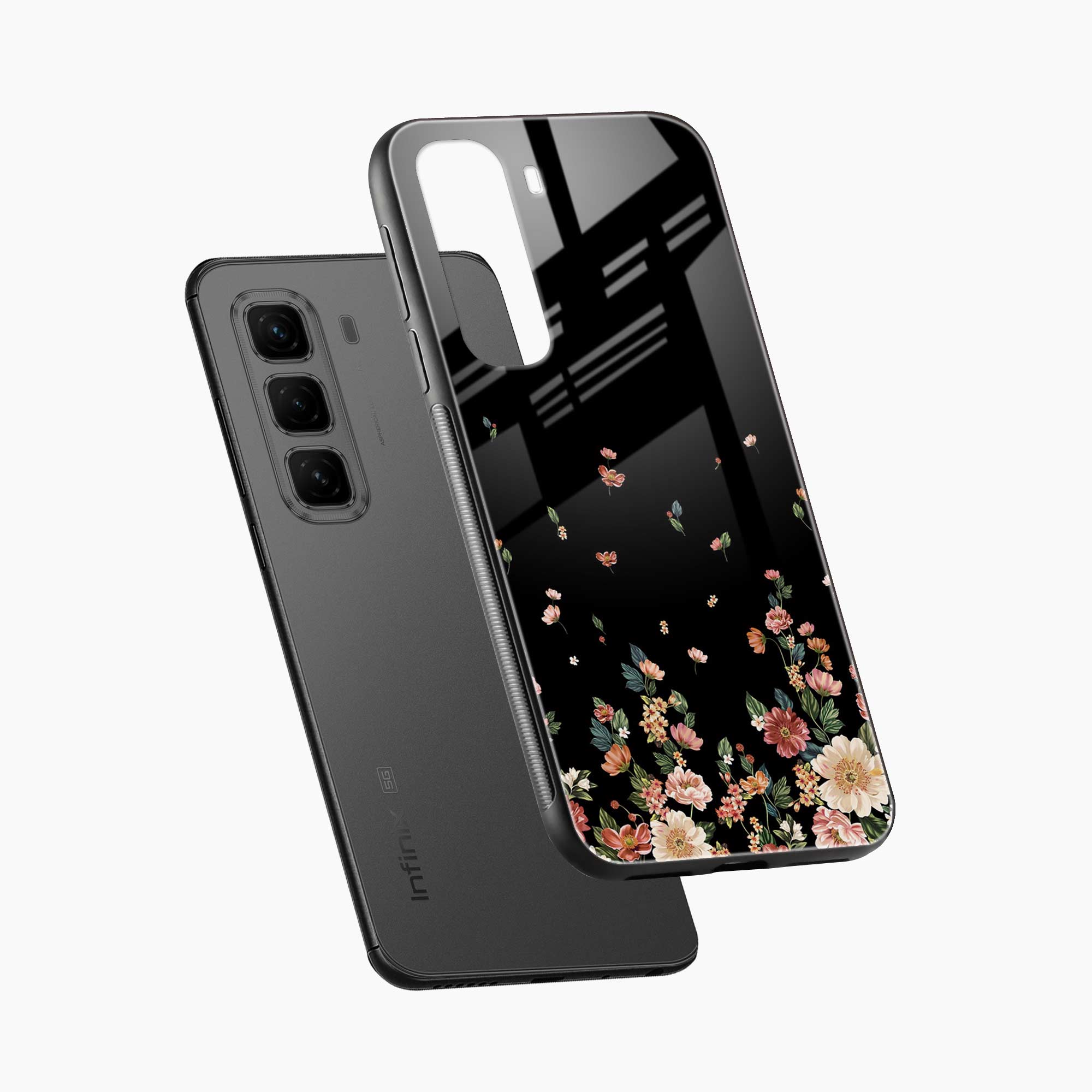 Graceful Floral Infinix Hot 50 5G Back Cover