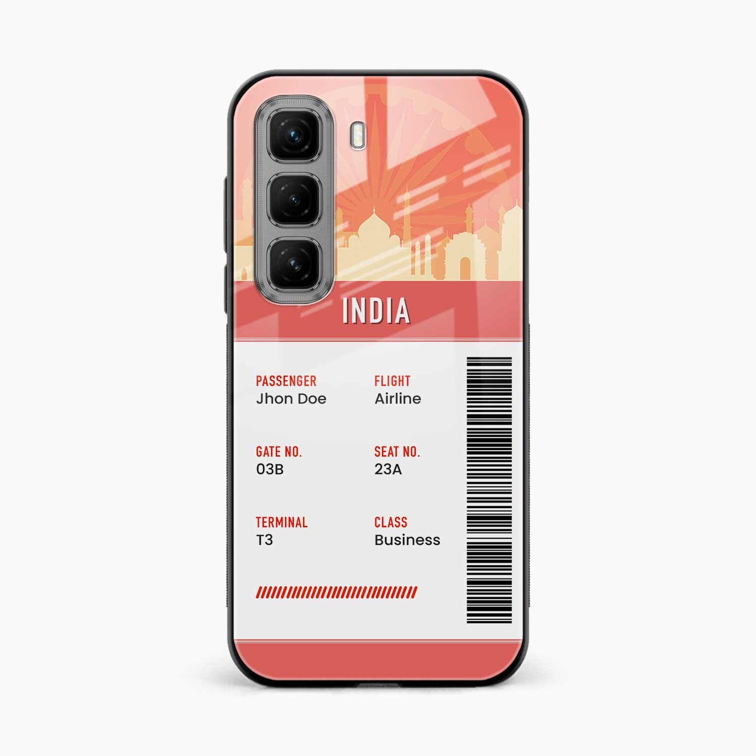 India Boarding Pass Infinix Hot 50 5G Back Cover