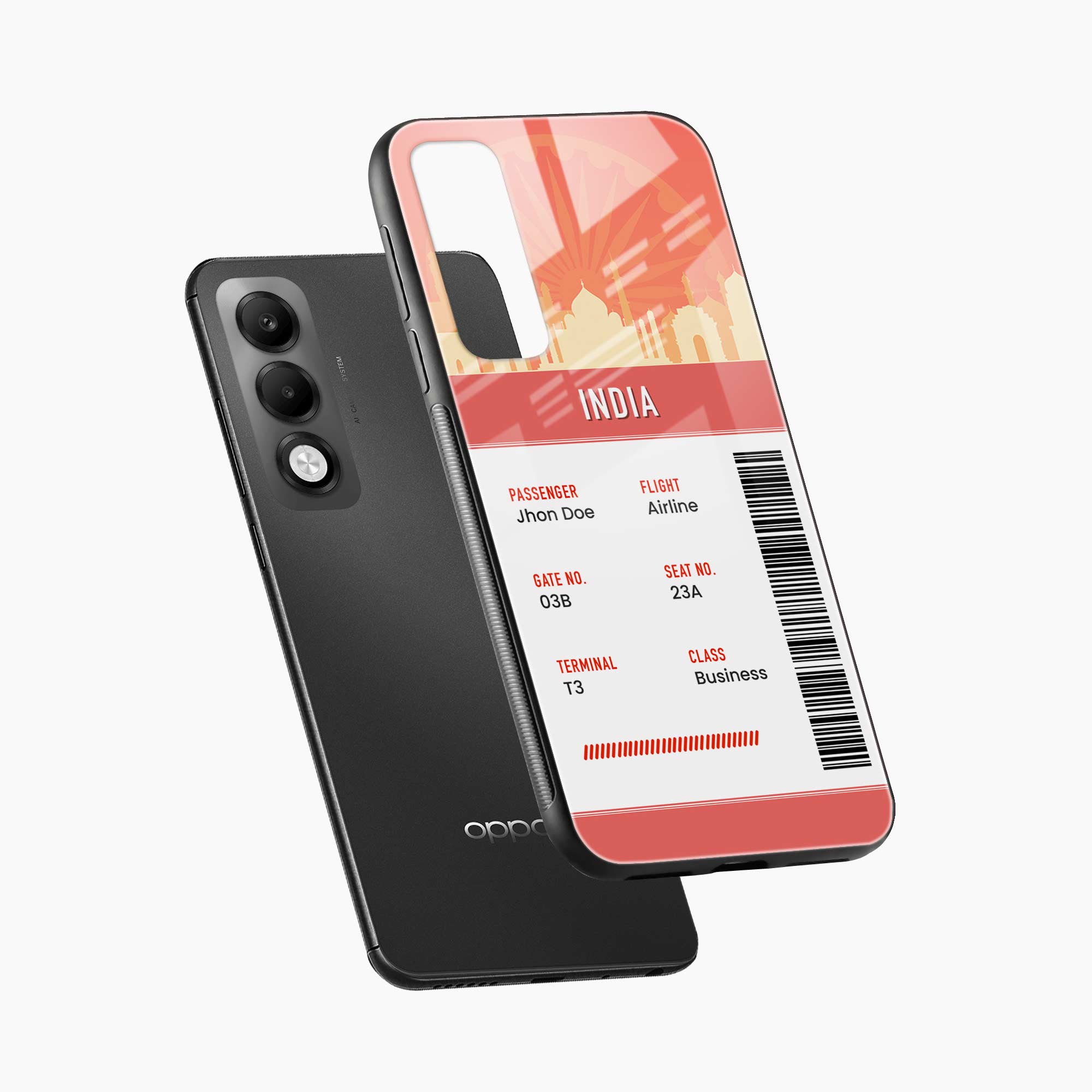 India Boarding Pass Oppo K13x 5G Back Cover