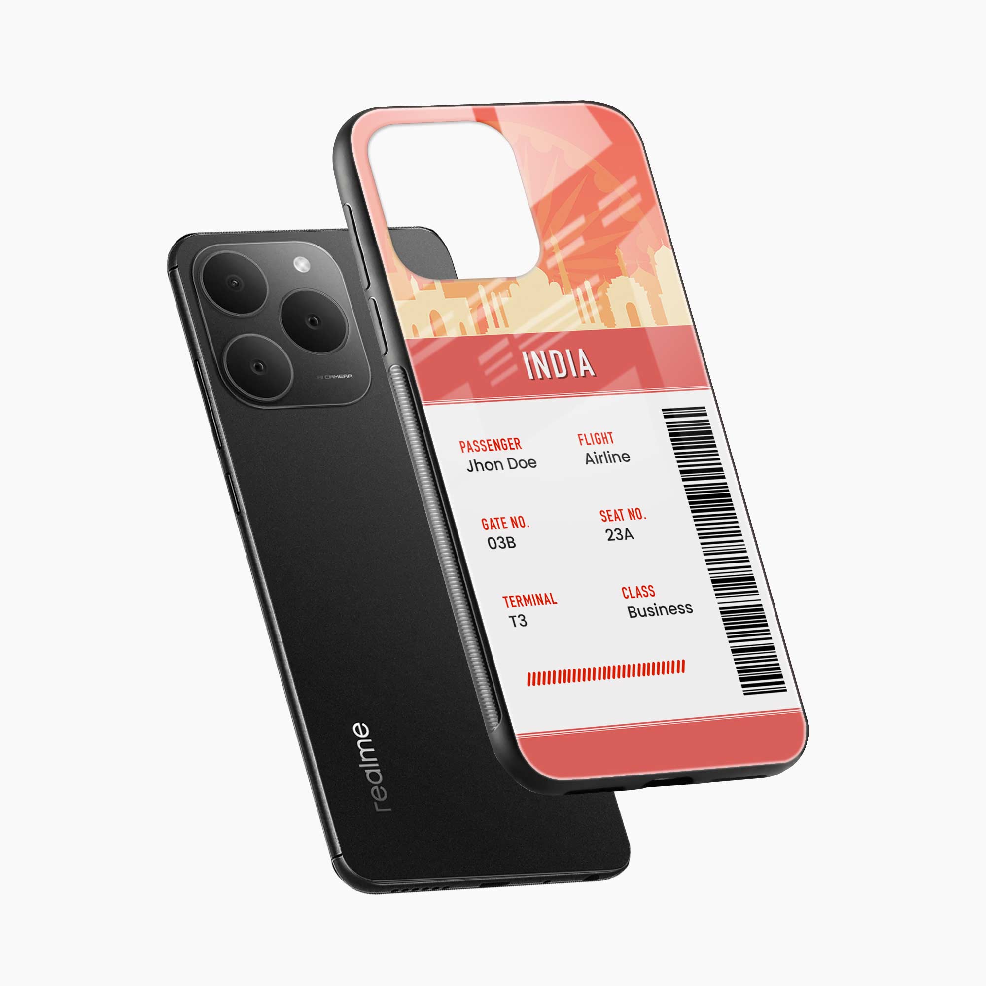 India Boarding Pass Realme 15t 5G Back Cover