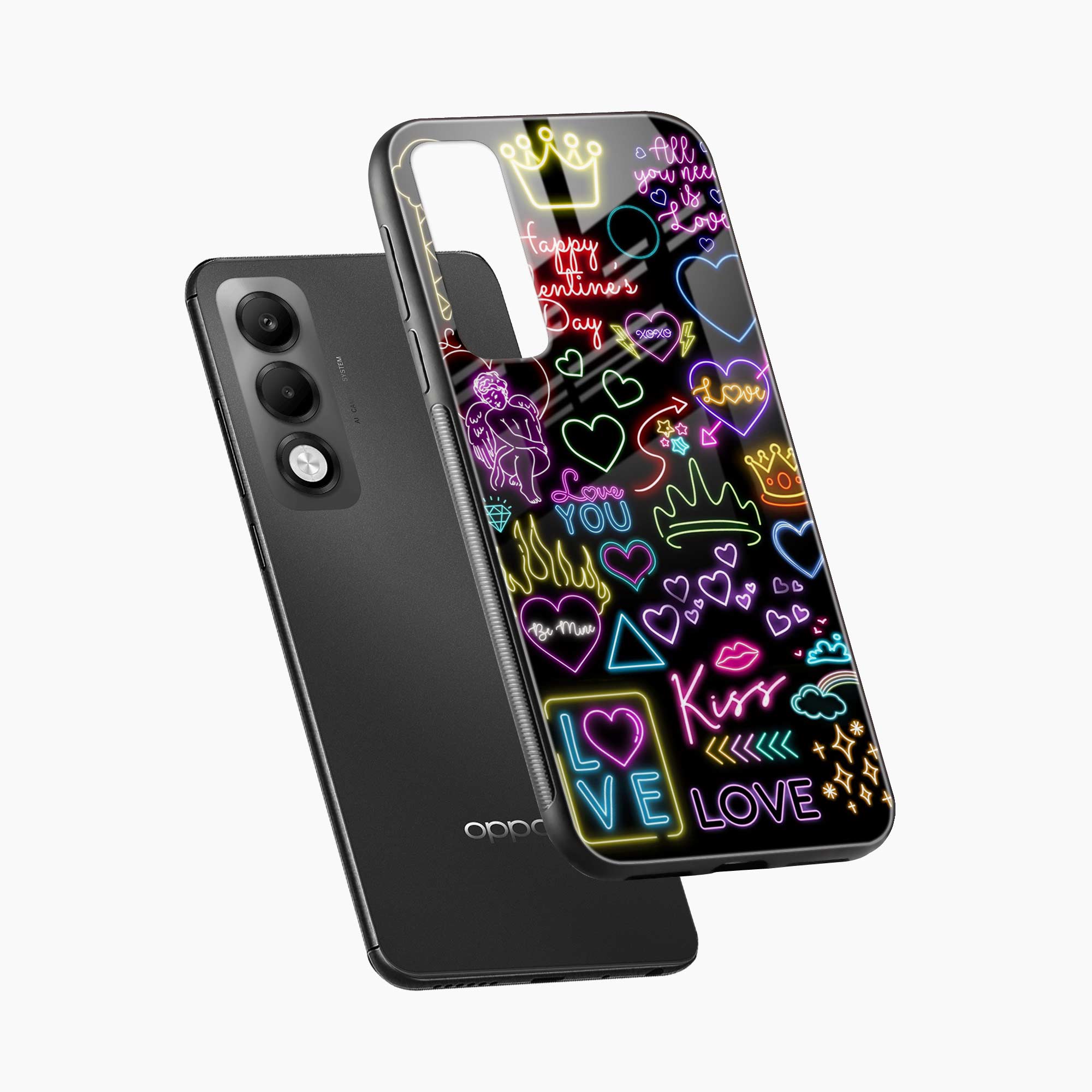 Neon Lights Oppo K13x 5G Back Cover