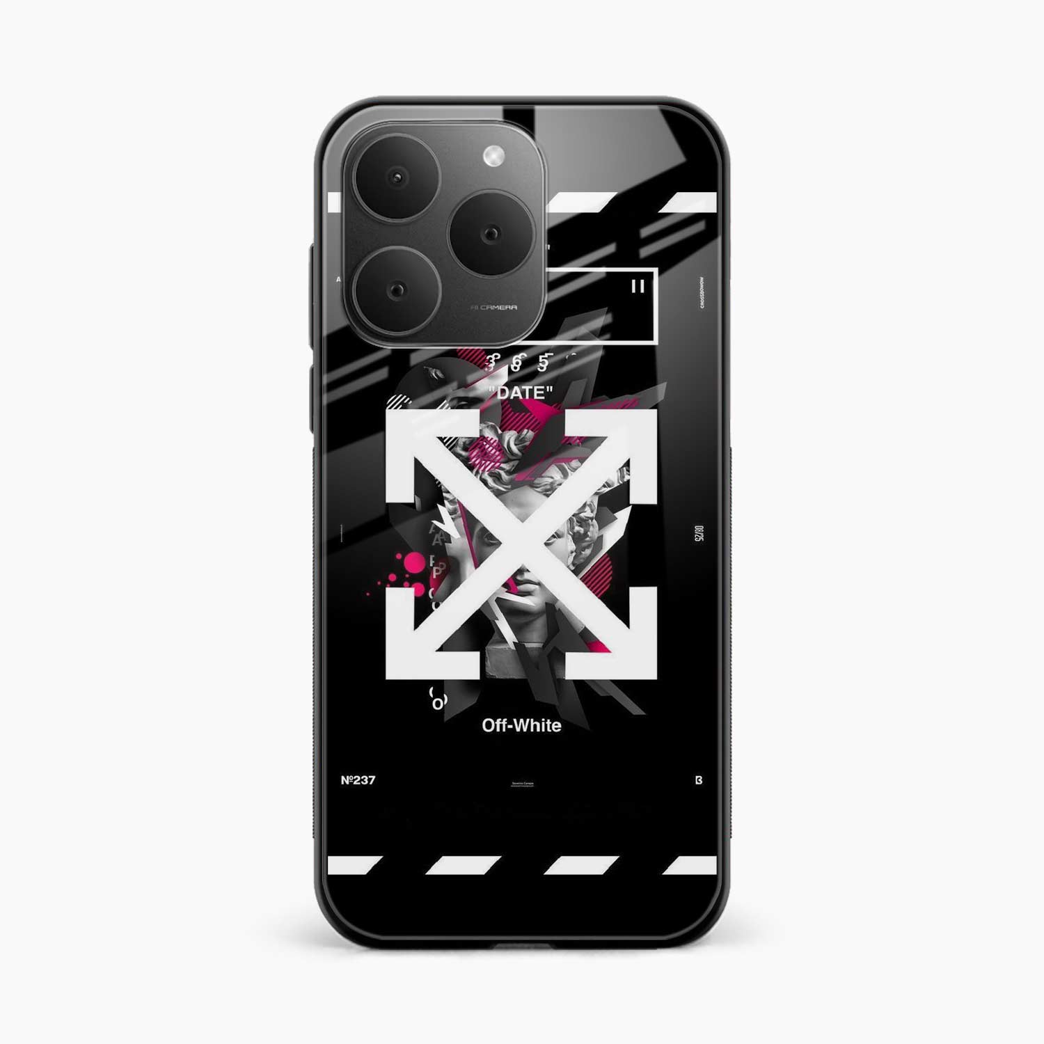 Off White Logo Realme 15t 5G Back Cover