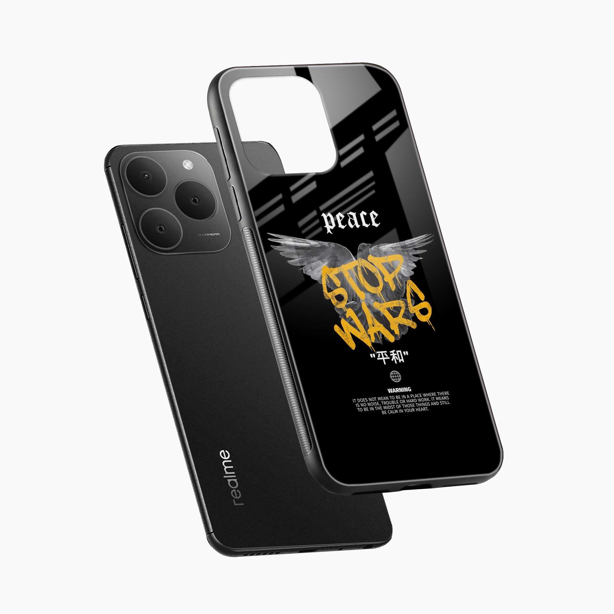 Peace Stop Wars Realme 15t 5G Back Cover