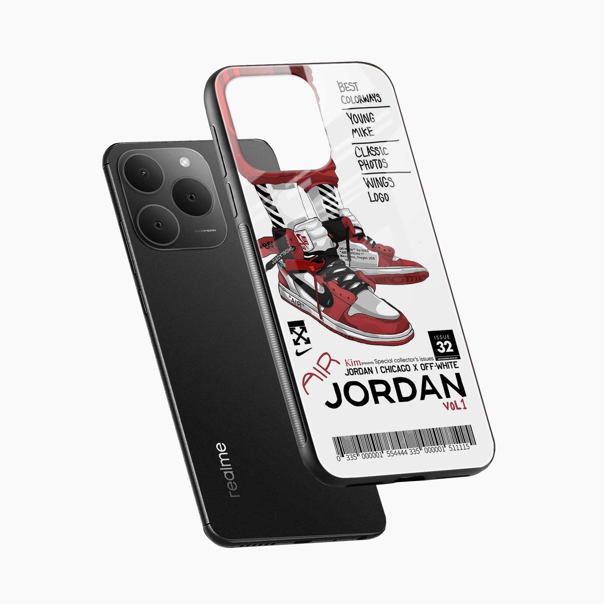 Red Sneakers Realme 15t 5G Back Cover