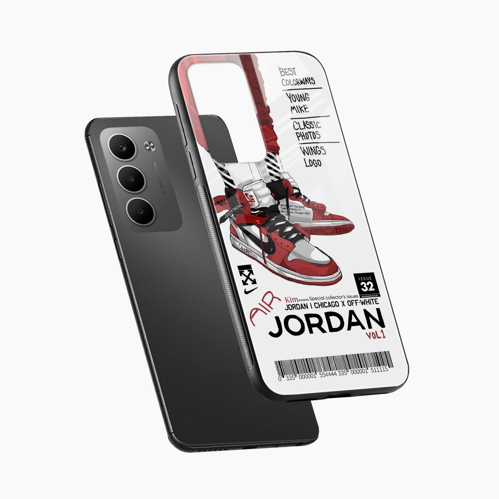 Red Sneakers Redmi 15 5G Back Cover