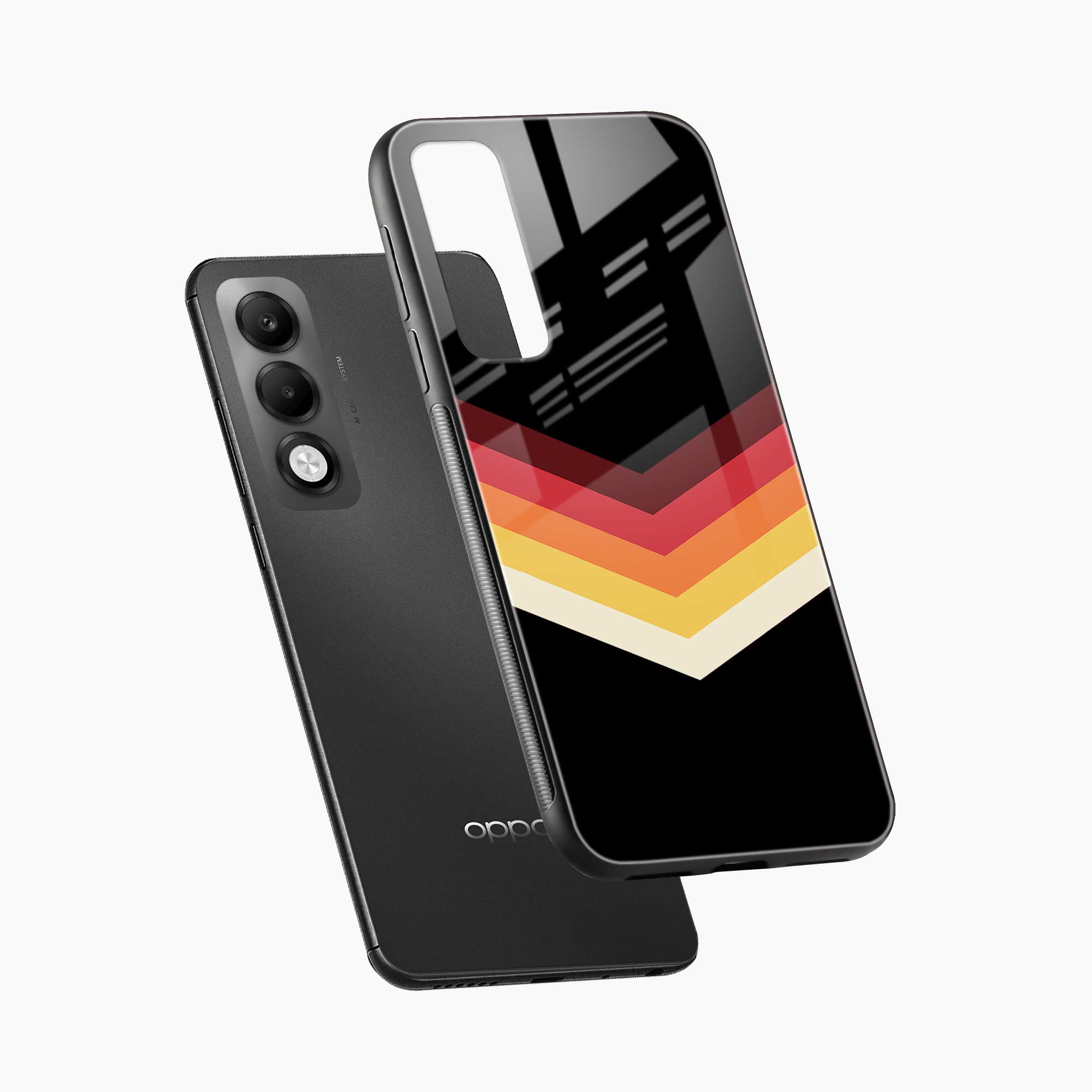 Rewind Strips Pattern Oppo K13x 5G Back Cover