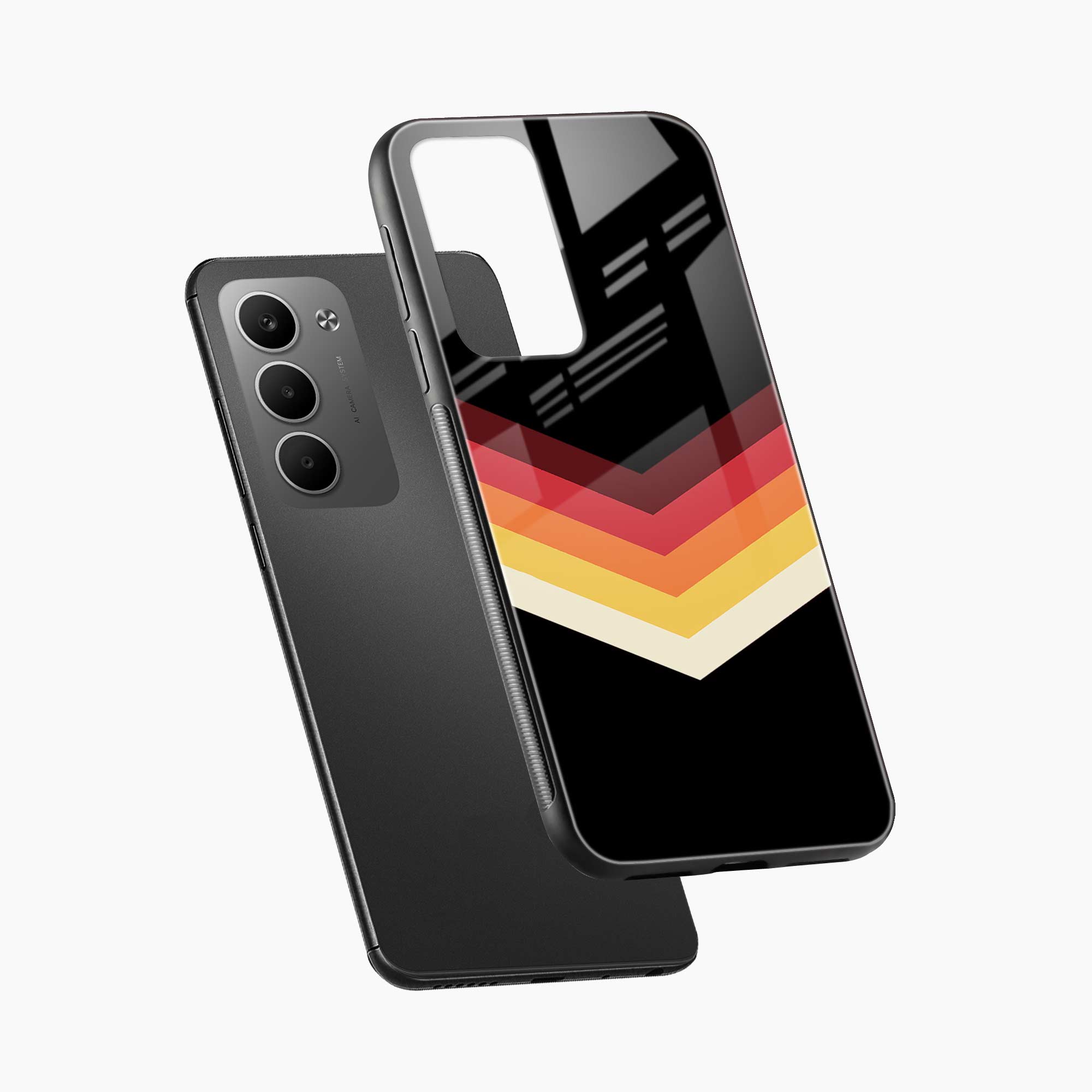 Rewind Strips Pattern Redmi 15 5G Back Cover