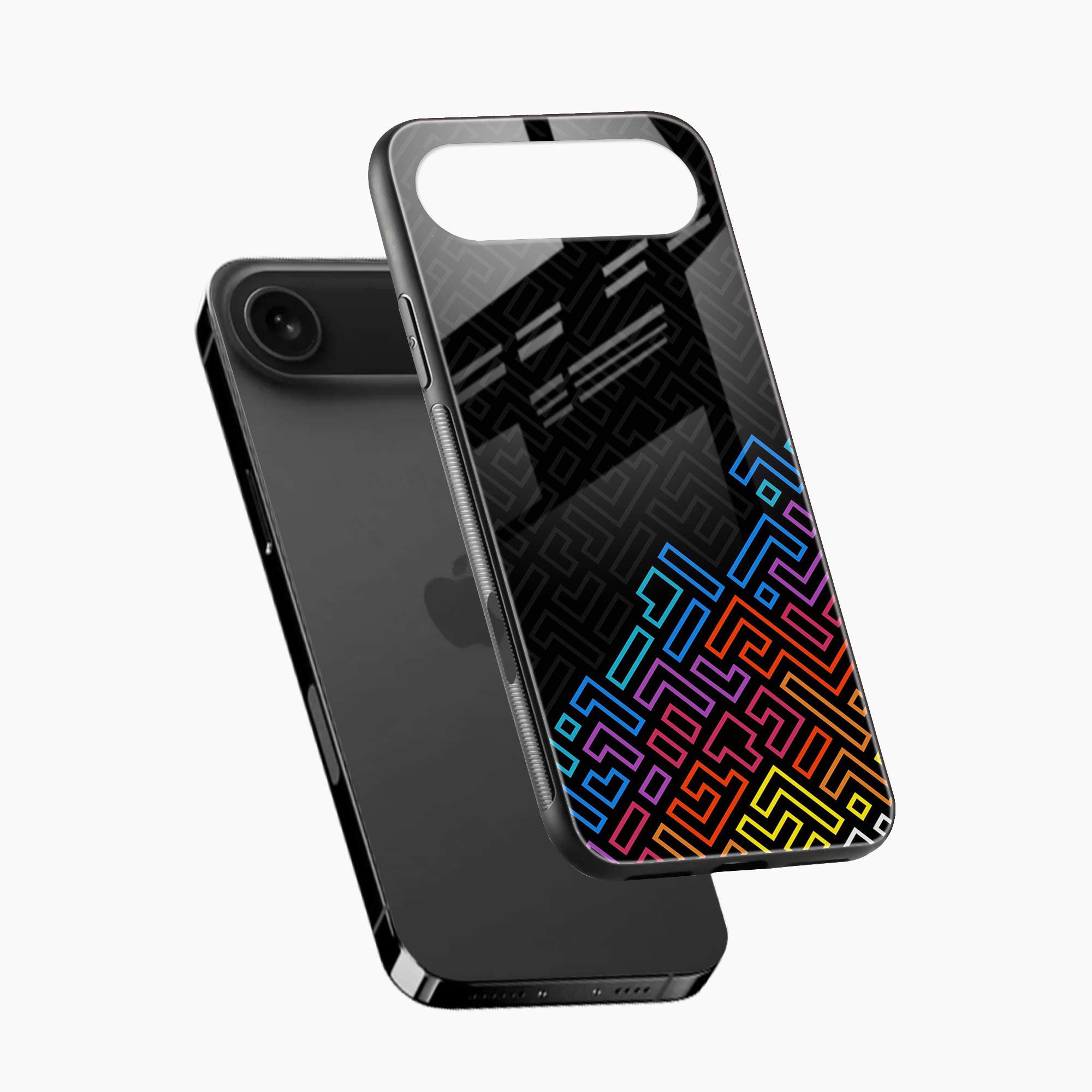 Black Maze iPhone Air Back Cover