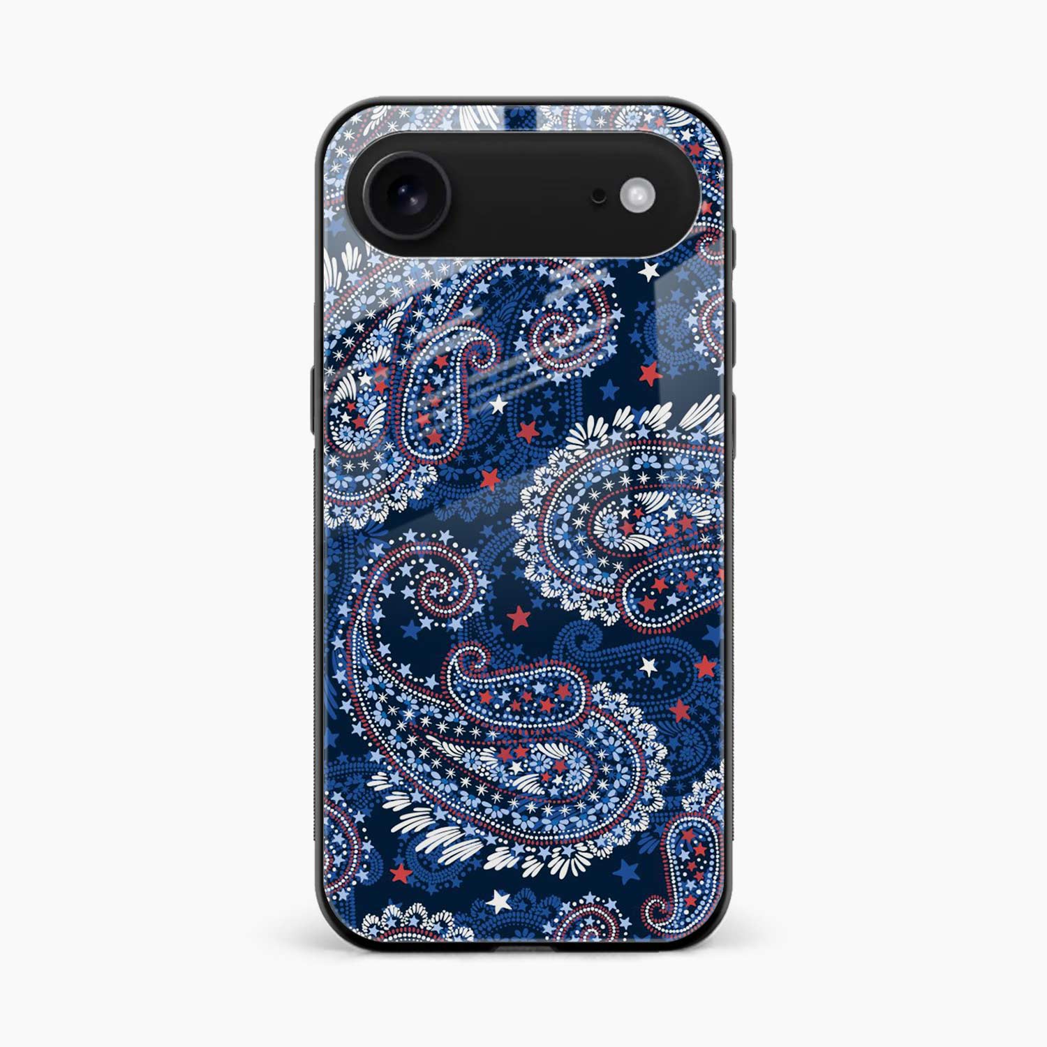 Blue Colored Classical Pattern iPhone Air Back Cover