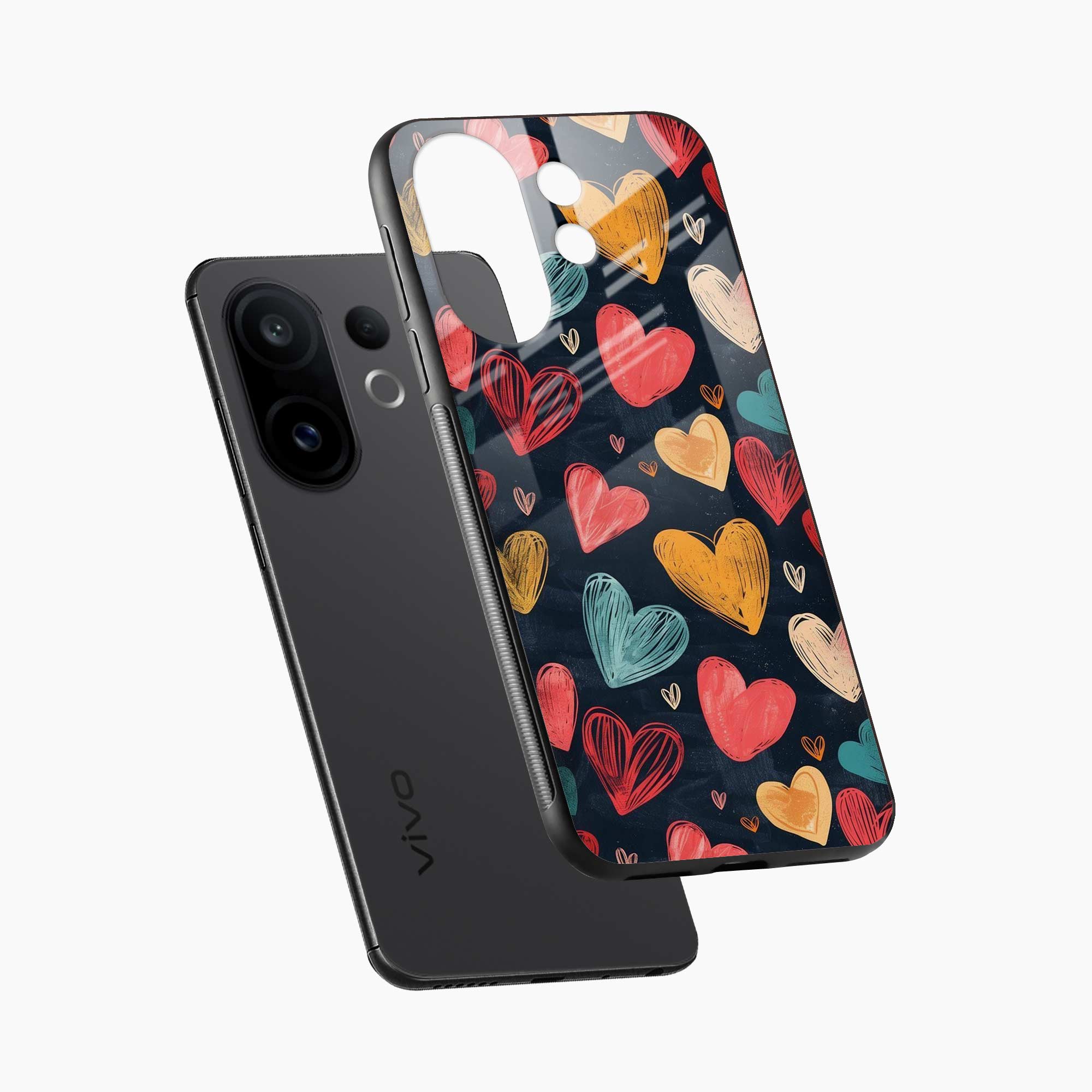 Colorful Hearts Vivo T4 Pro 5G Back Cover