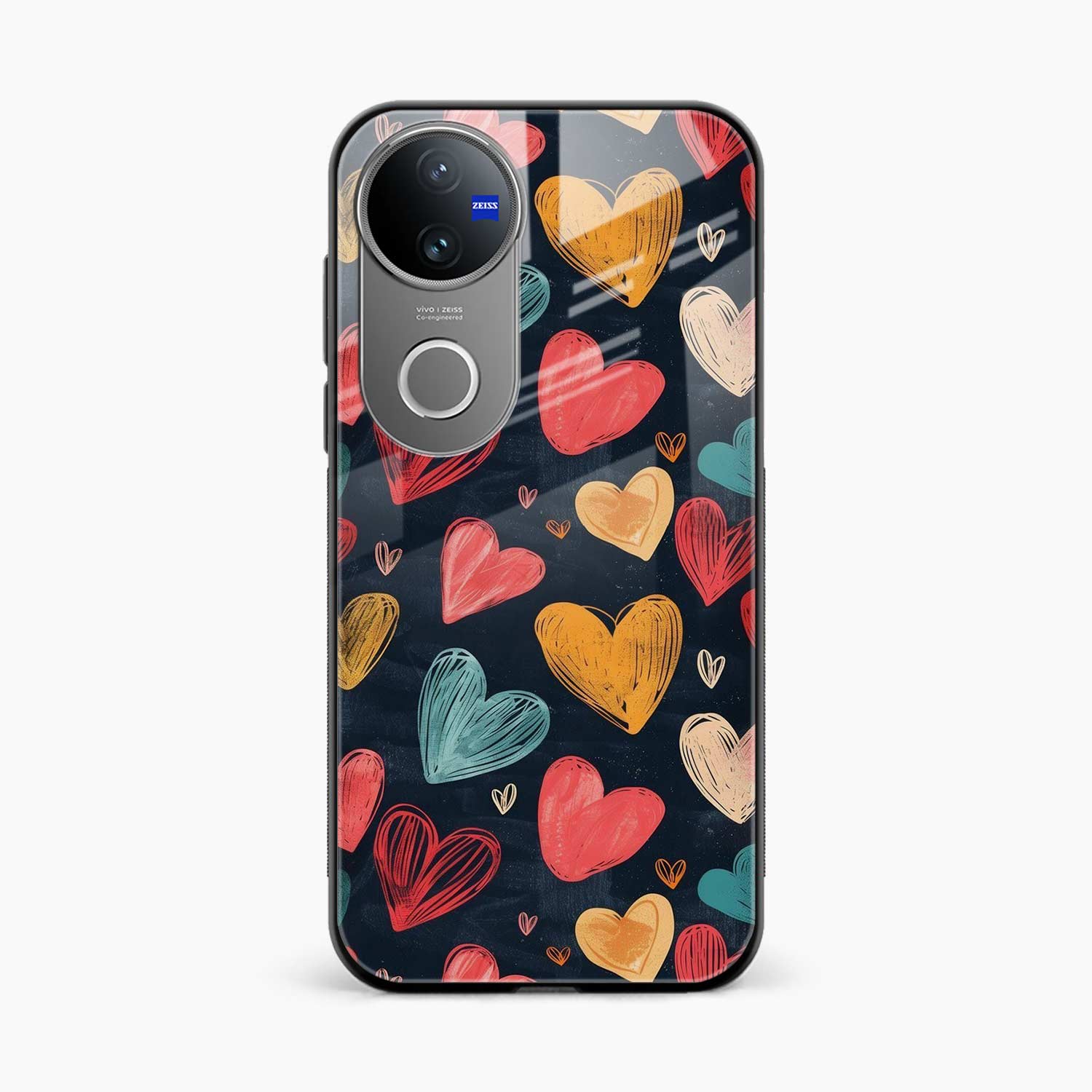 Colorful Hearts Vivo T4r 5G Back Cover
