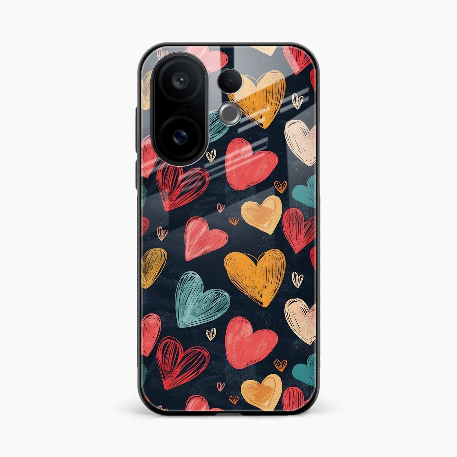 Colorful Hearts Vivo V60 5G Back Cover