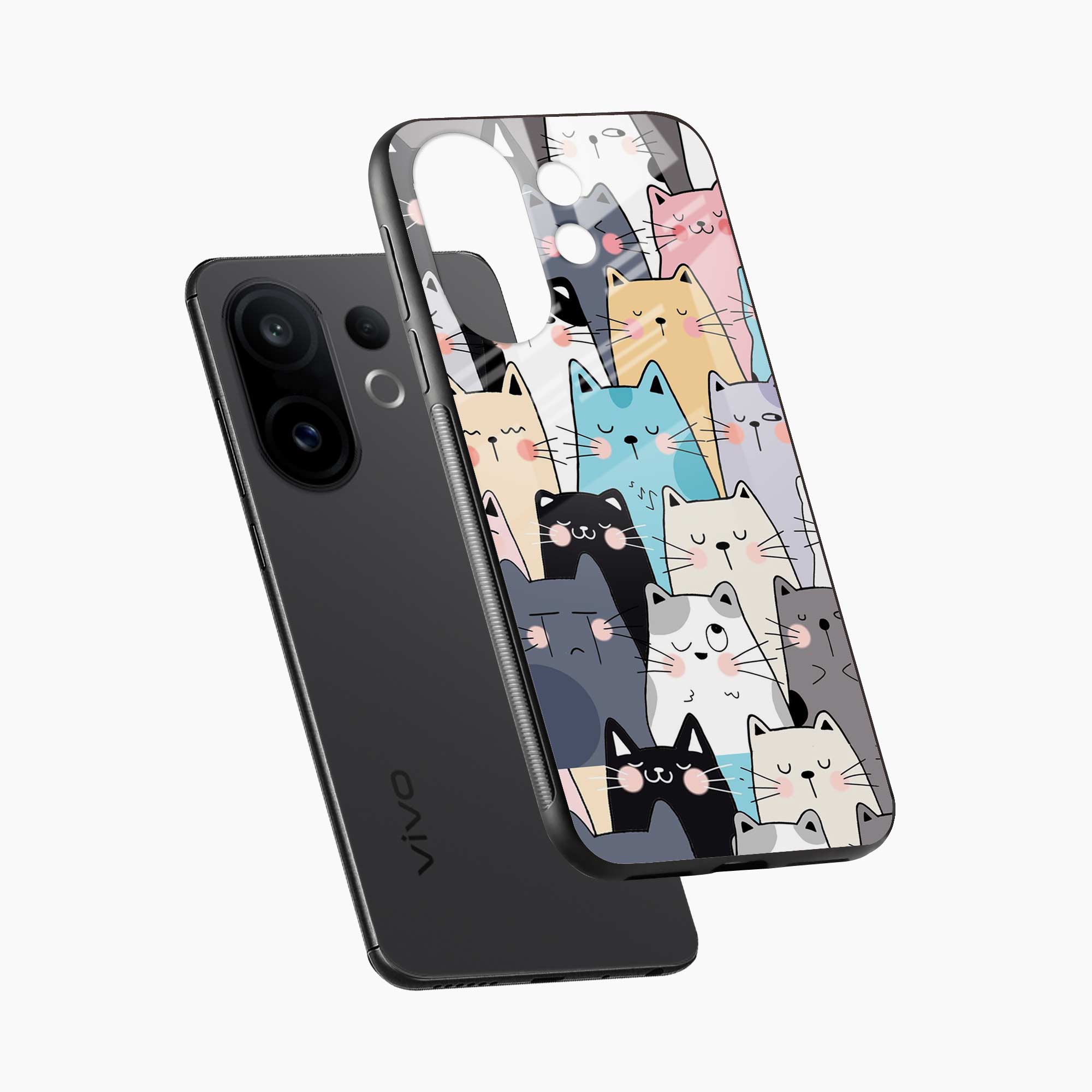 Cute Cat Vivo T4 Pro 5G Back Cover