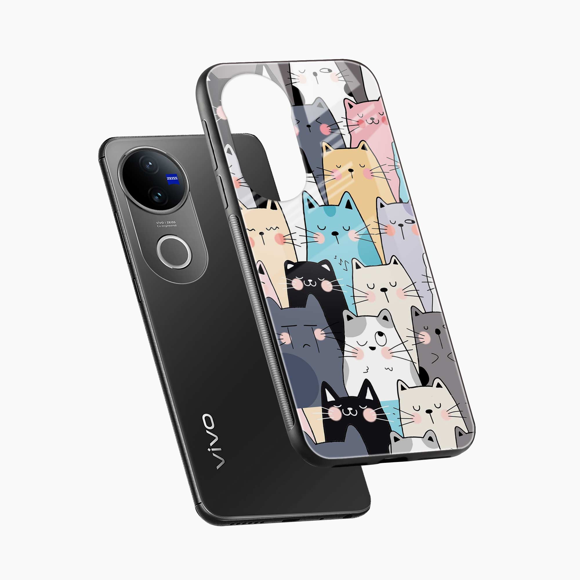 Cute Cat Vivo T4r 5G Back Cover