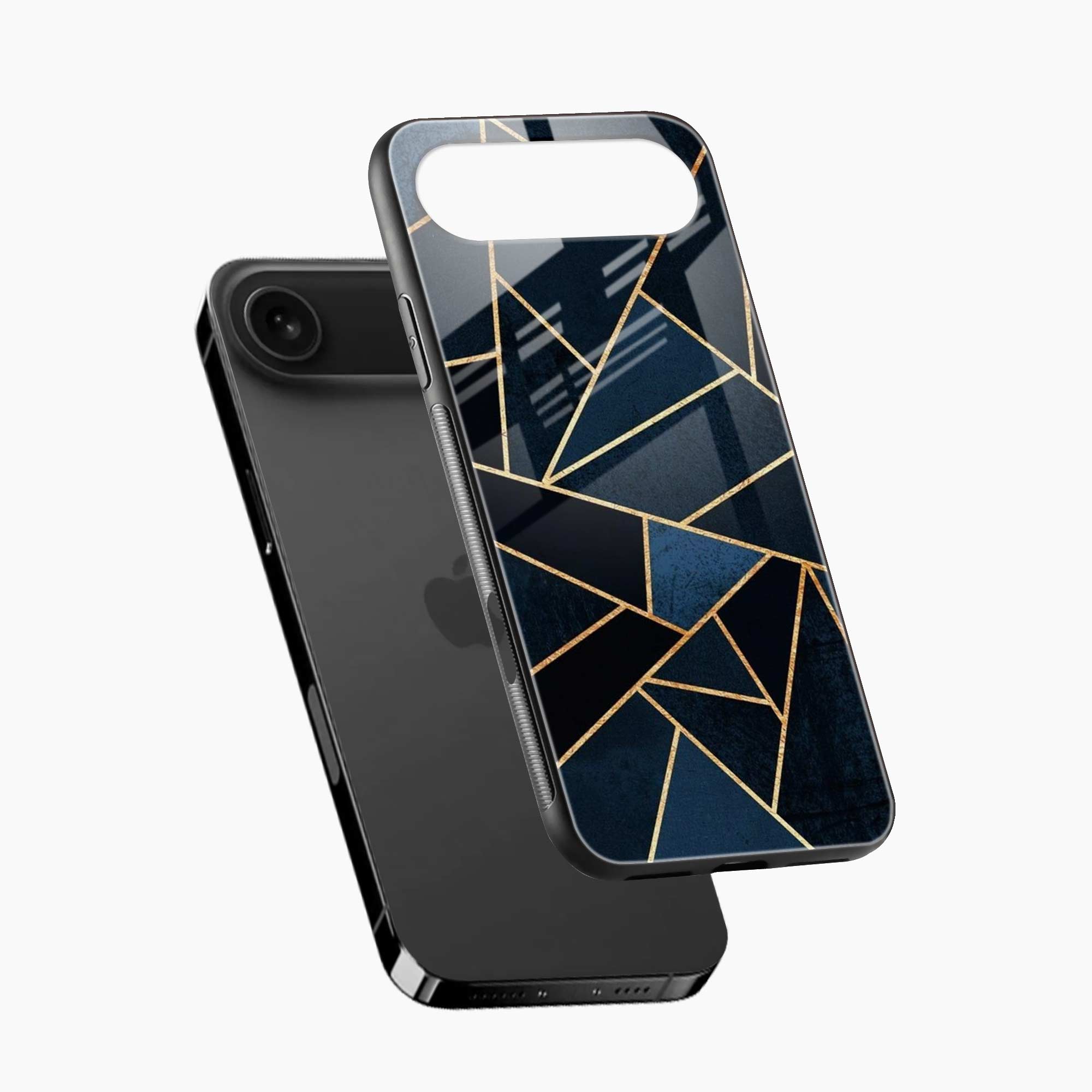 Diagonal Marble Golden Cut iPhone Air Back Cover