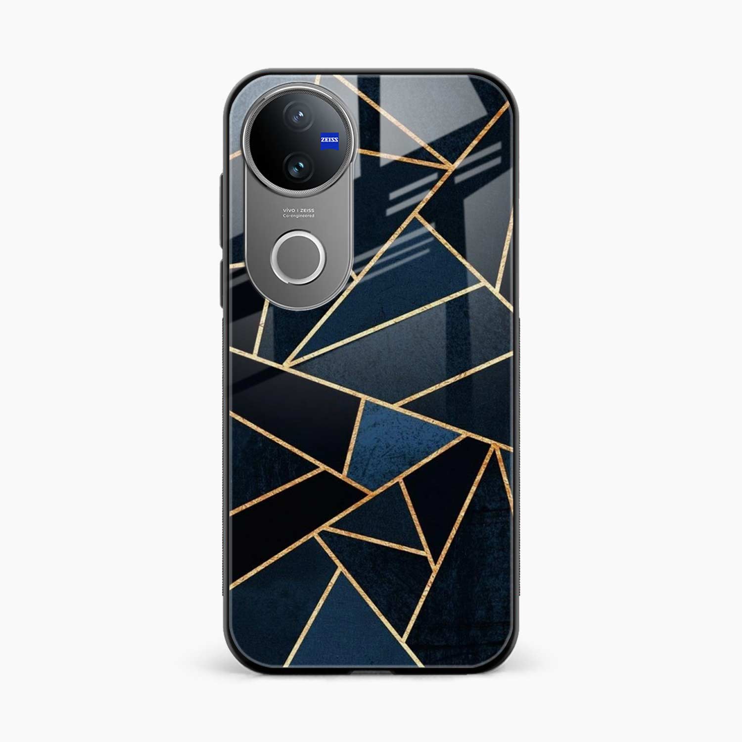Diagonal Marble Golden Cut Vivo T4r 5G Back Cover