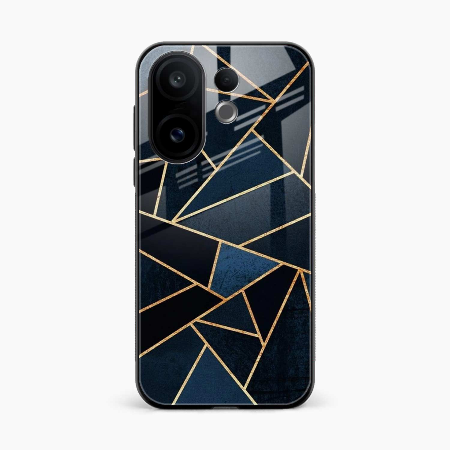 Diagonal Marble Golden Cut Vivo V60 5G Back Cover
