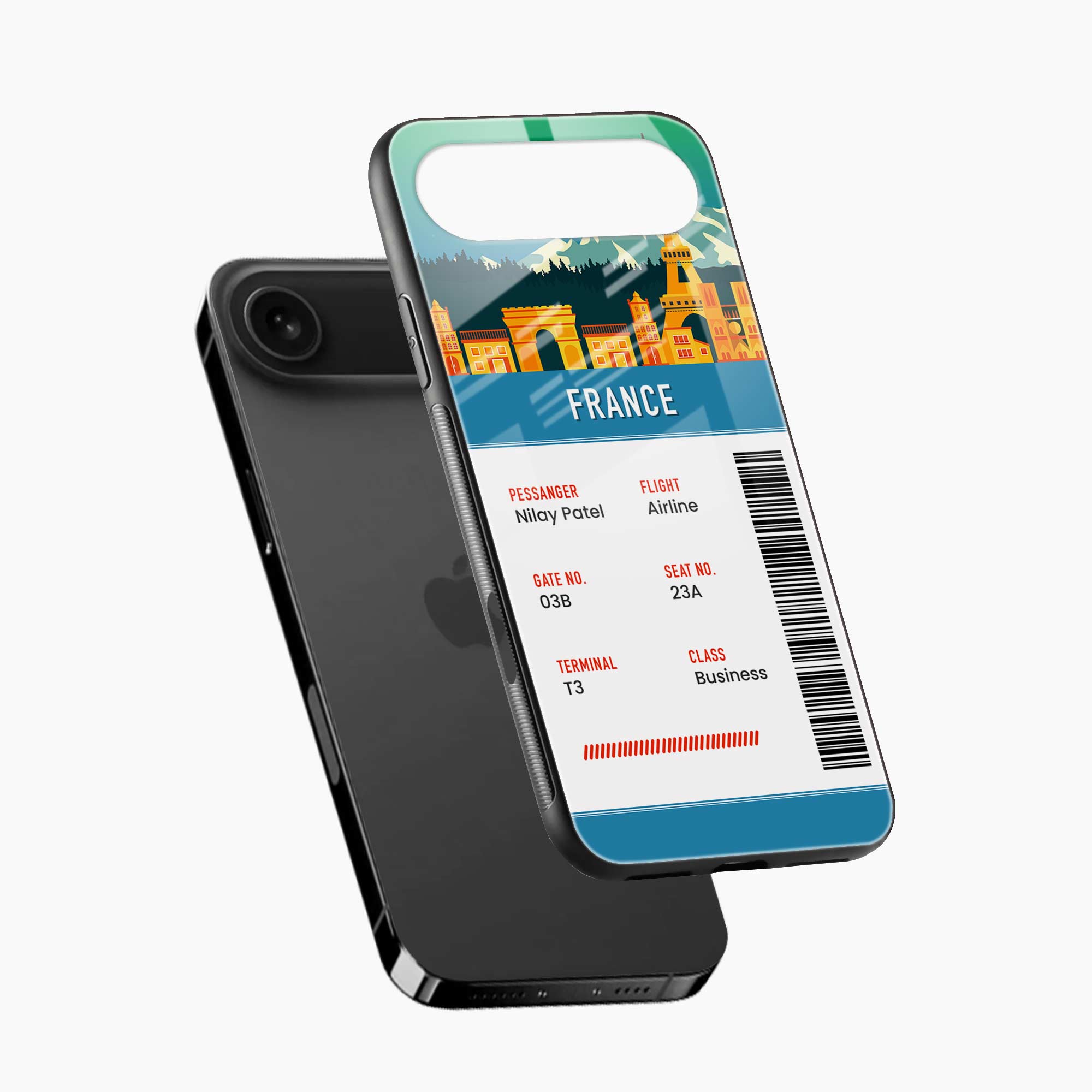 France Boarding Pass iPhone Air Back Cover