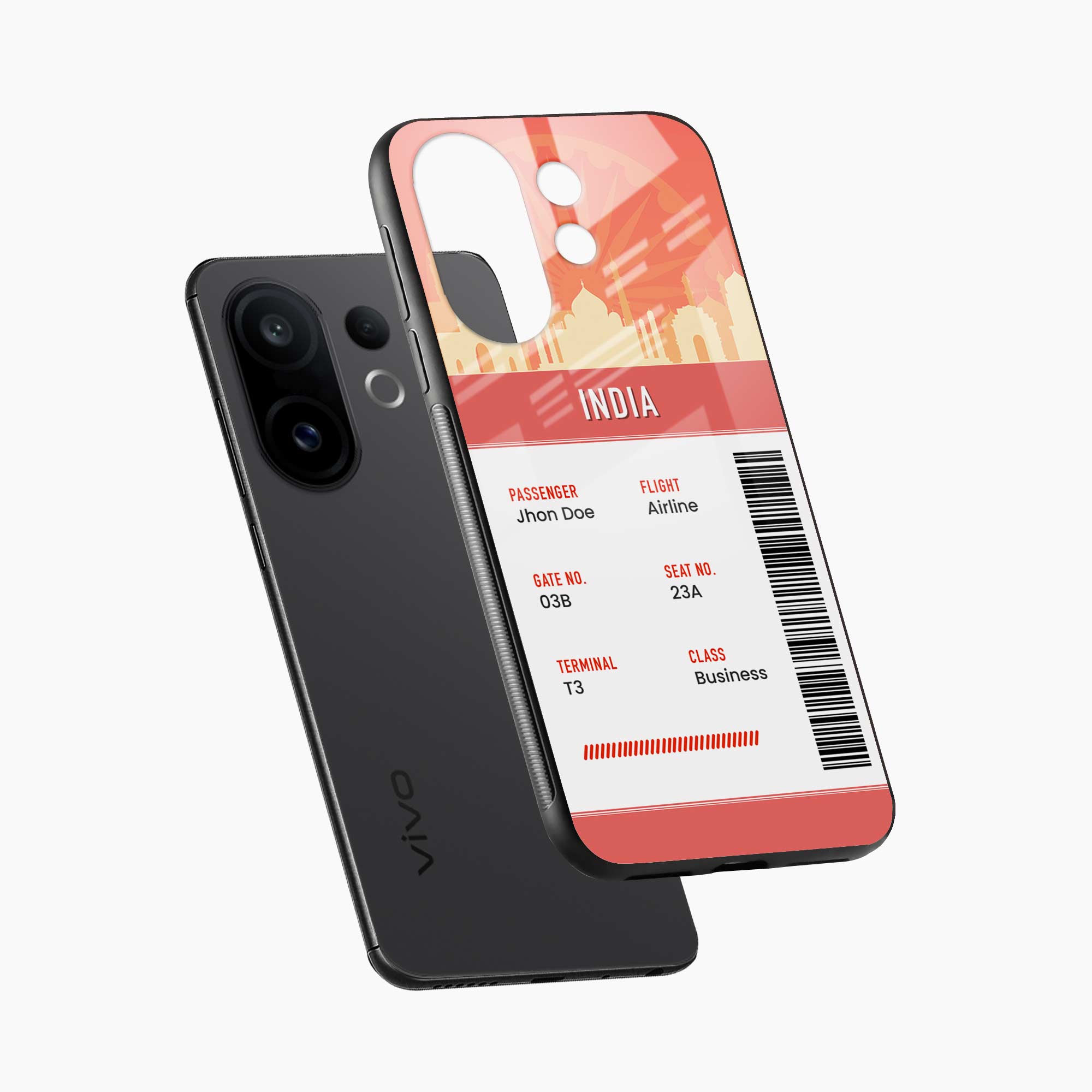 India Boarding Pass Vivo T4 Pro 5G Back Cover