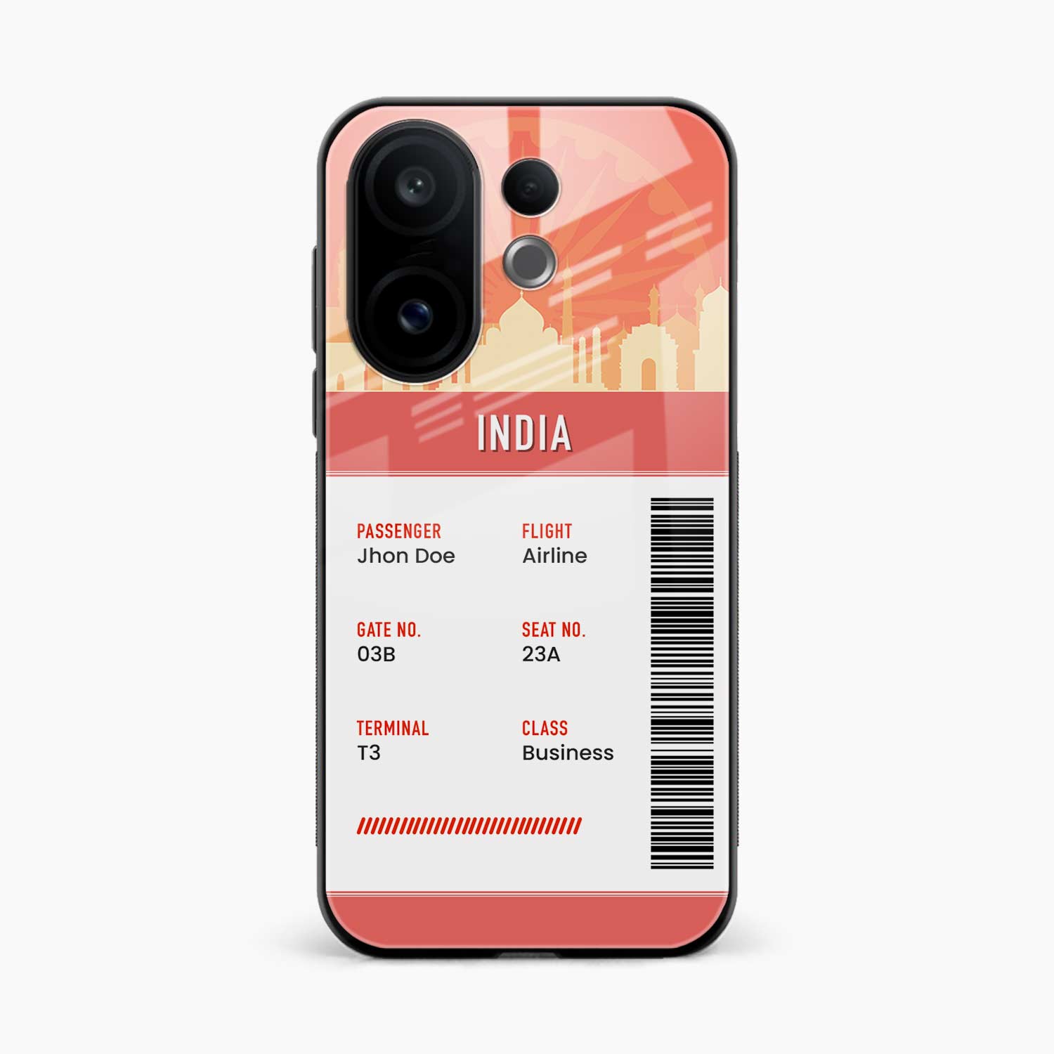 India Boarding Pass Vivo T4 Pro 5G Back Cover