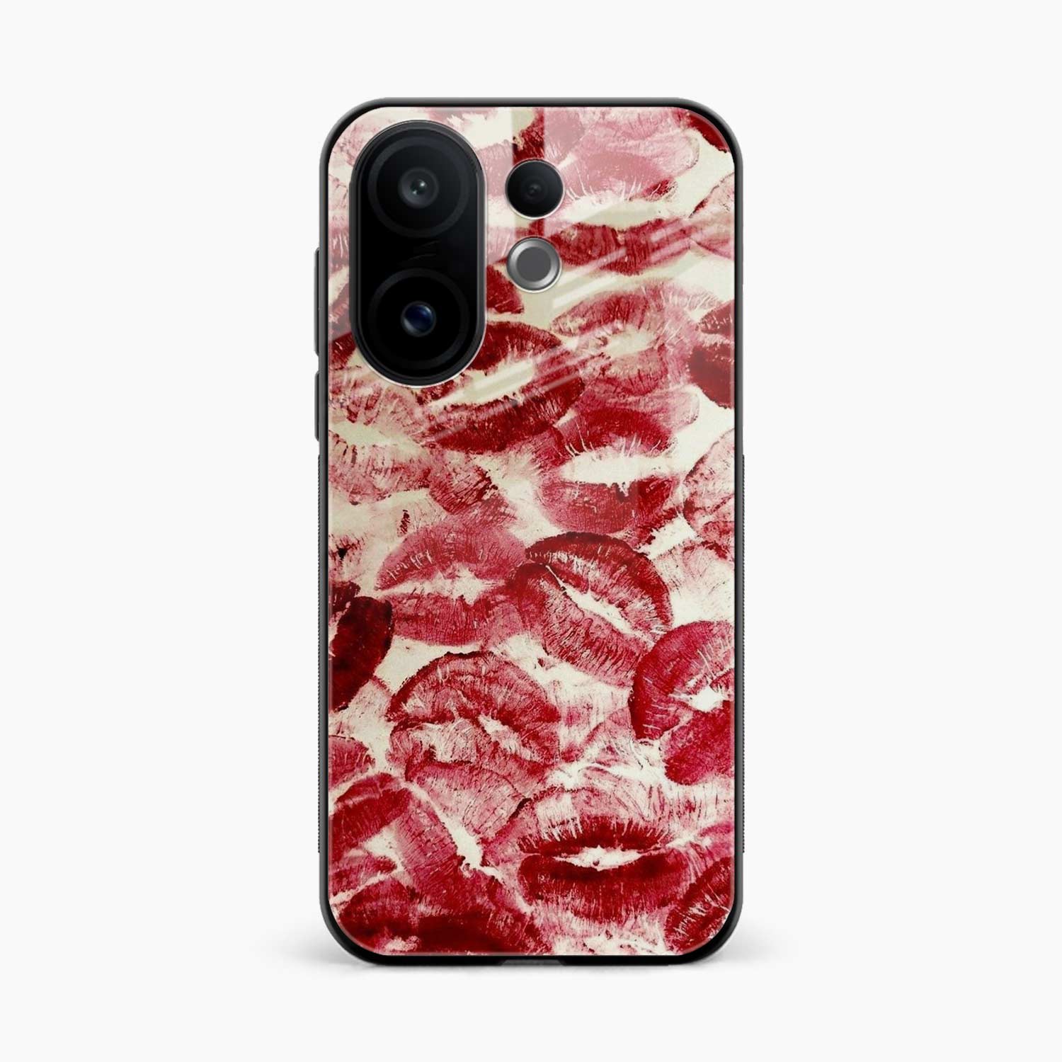 Lipstick Kiss Print Vivo V60 5G Back Cover