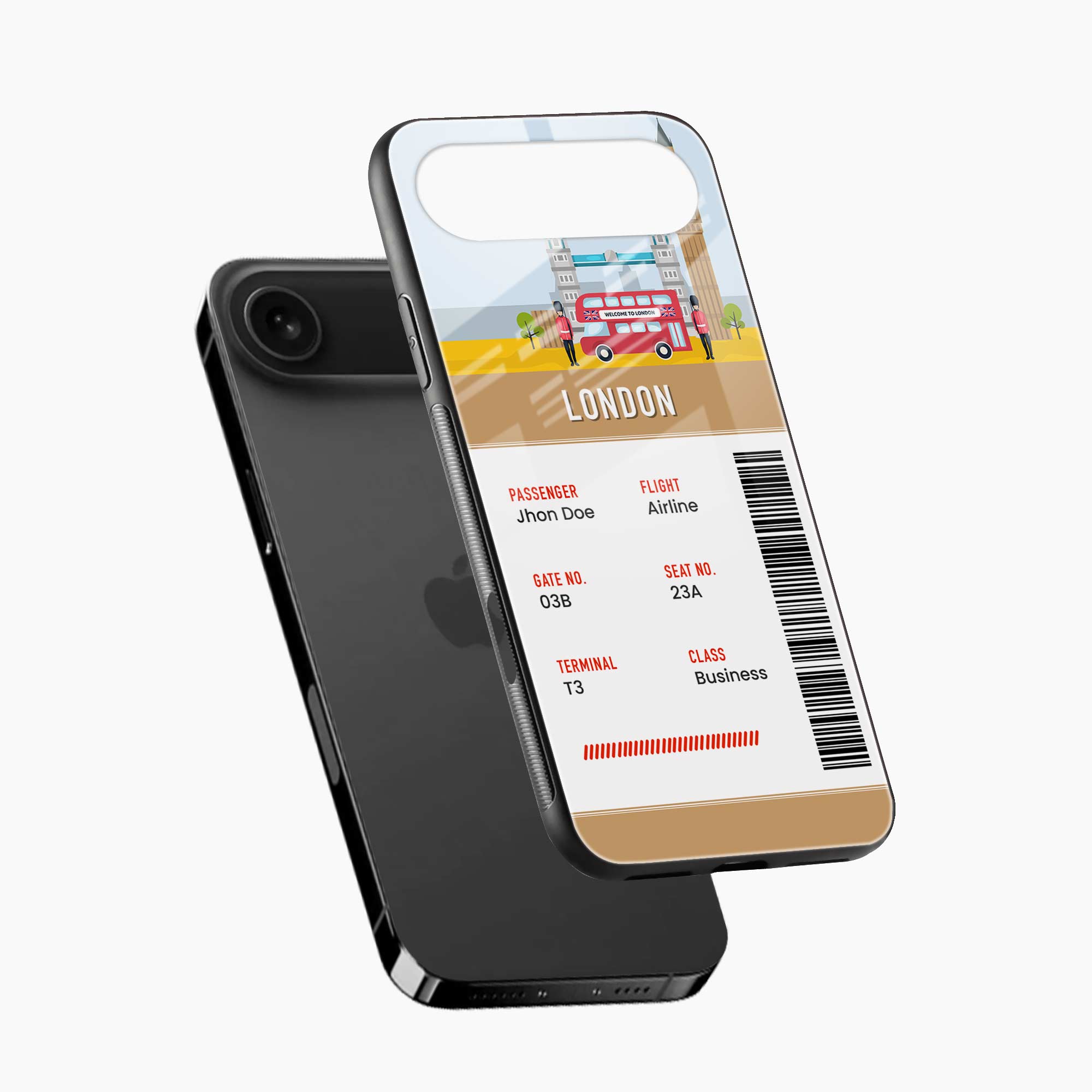 London Boarding Pass iPhone Air Back Cover