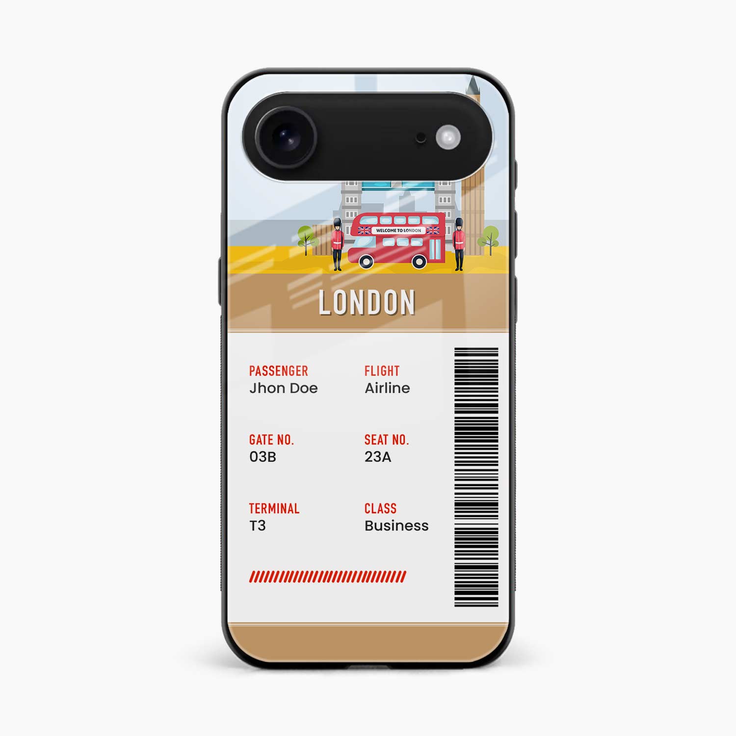 London Boarding Pass iPhone Air Back Cover