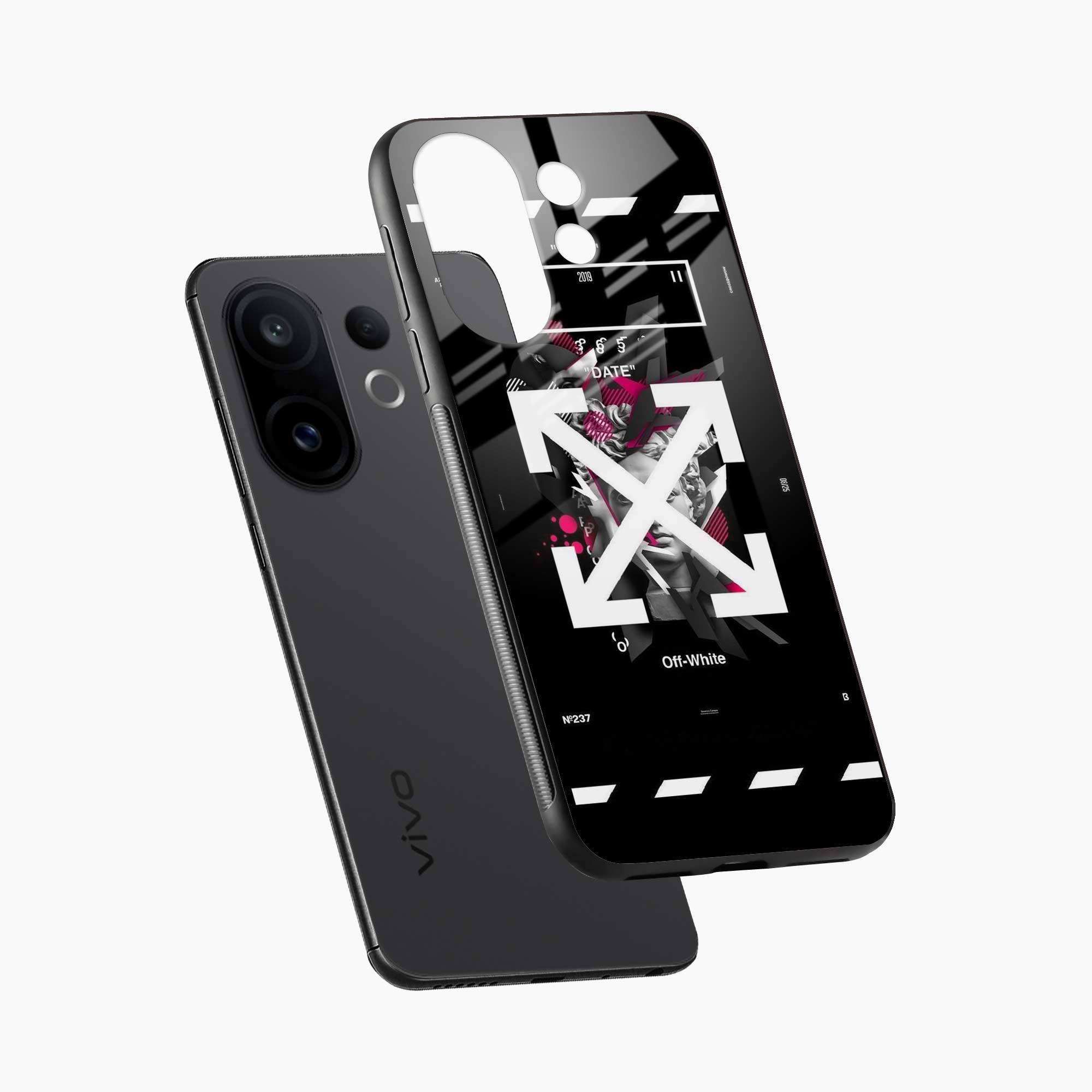 Off White Logo Vivo T4 Pro 5G Back Cover