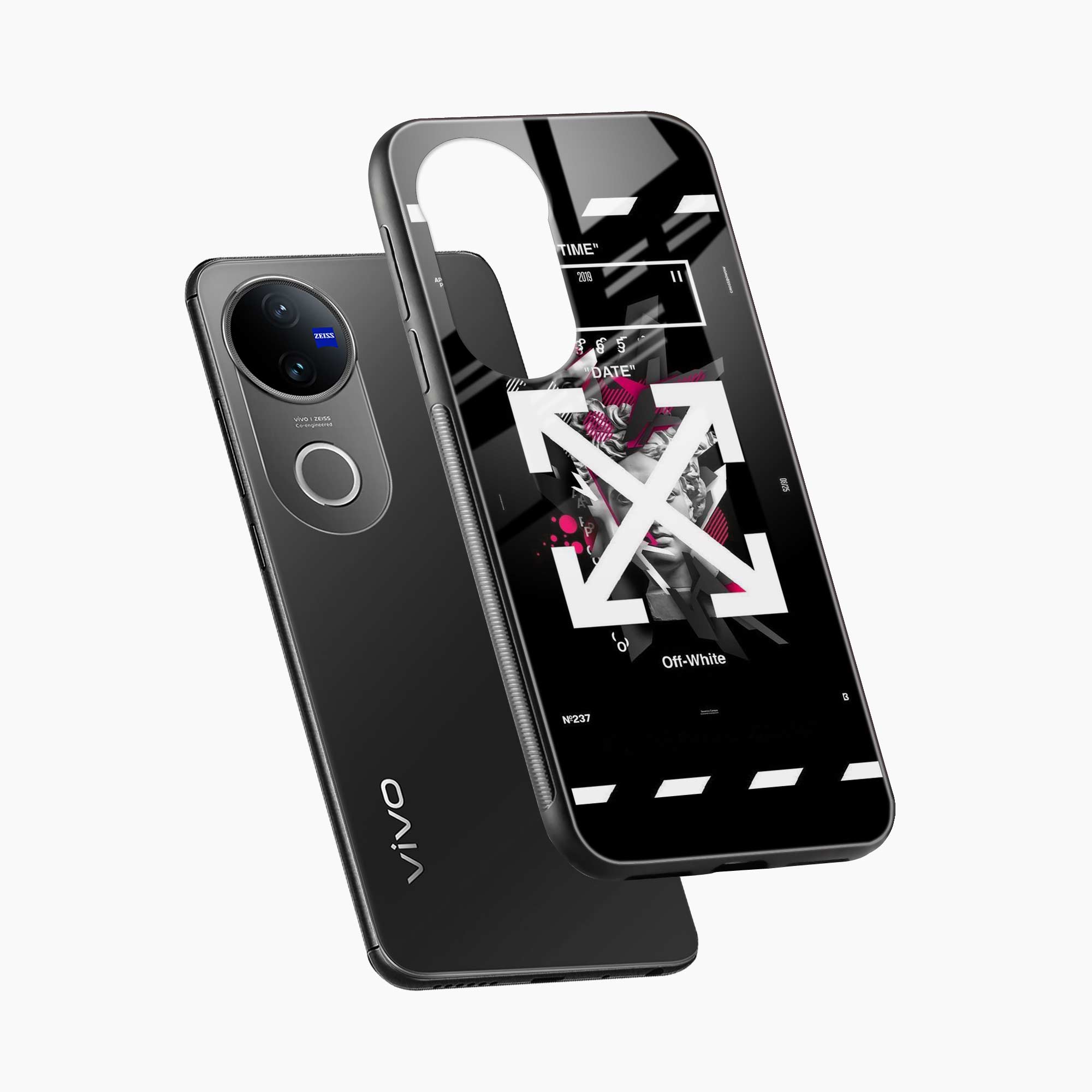 Off White Logo Vivo T4r 5G Back Cover