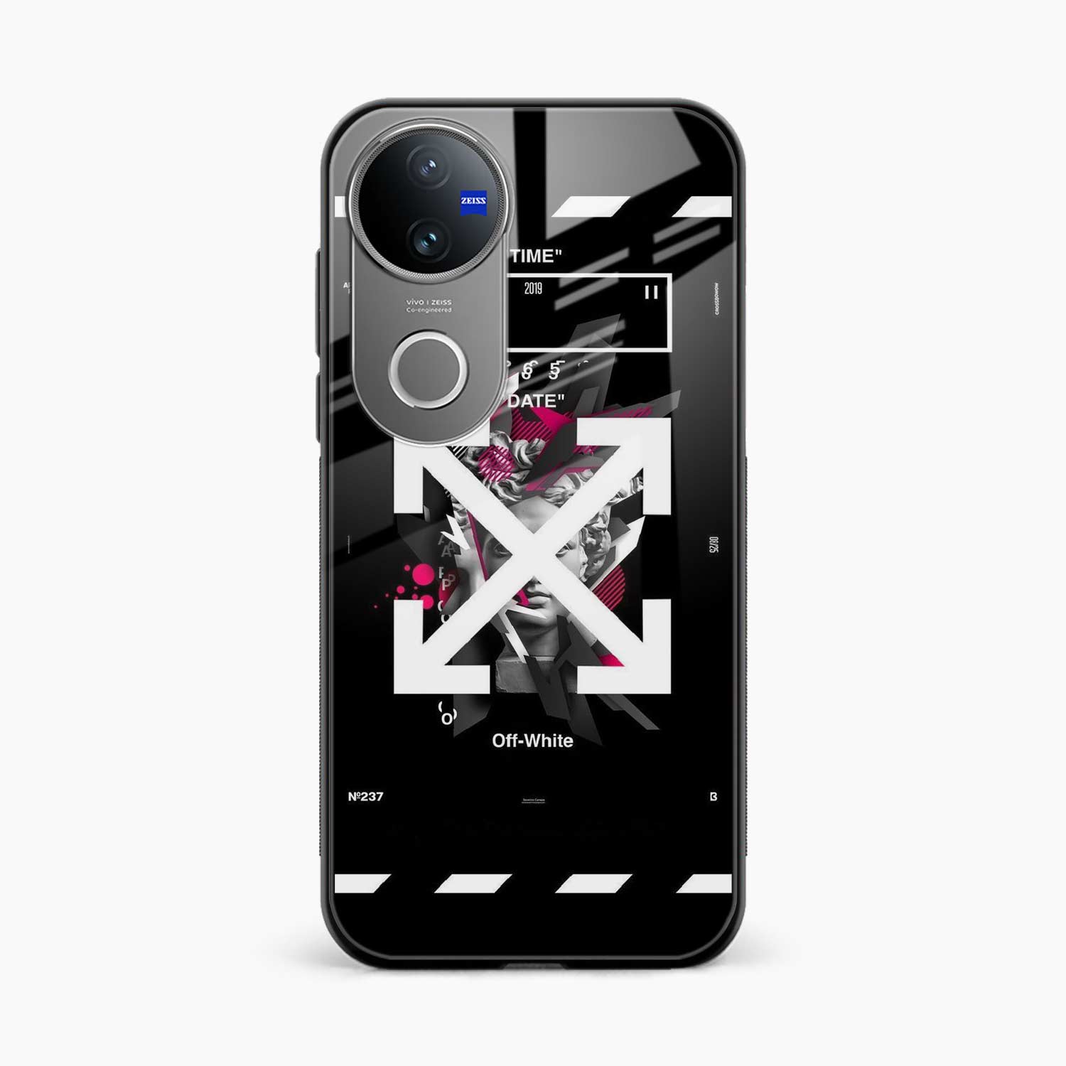 Off White Logo Vivo T4r 5G Back Cover