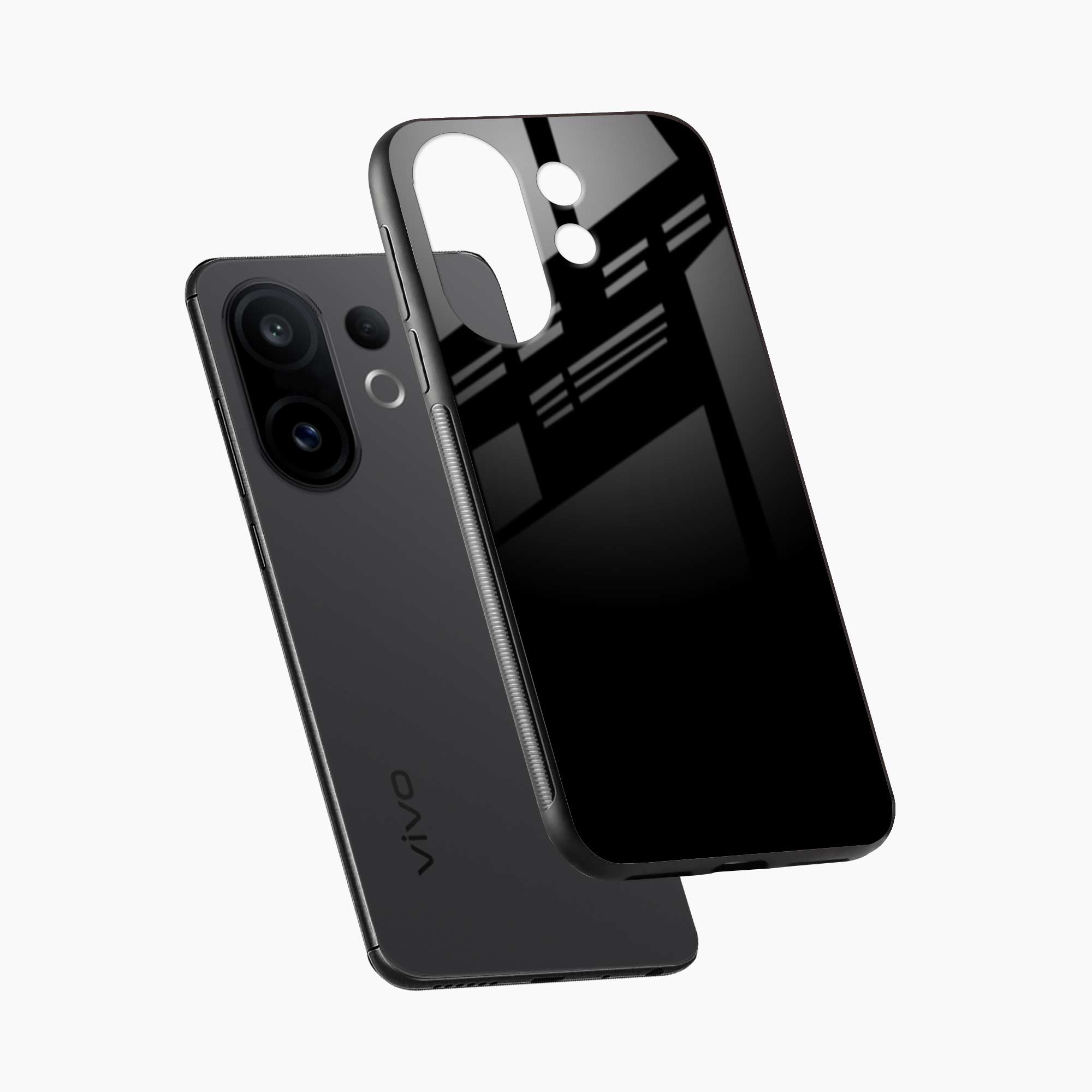 Pure Black Vivo T4 Pro 5G Back Cover