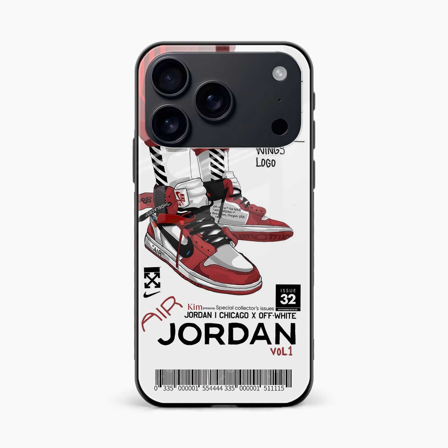 Red Sneakers iPhone 17 Pro Back Cover