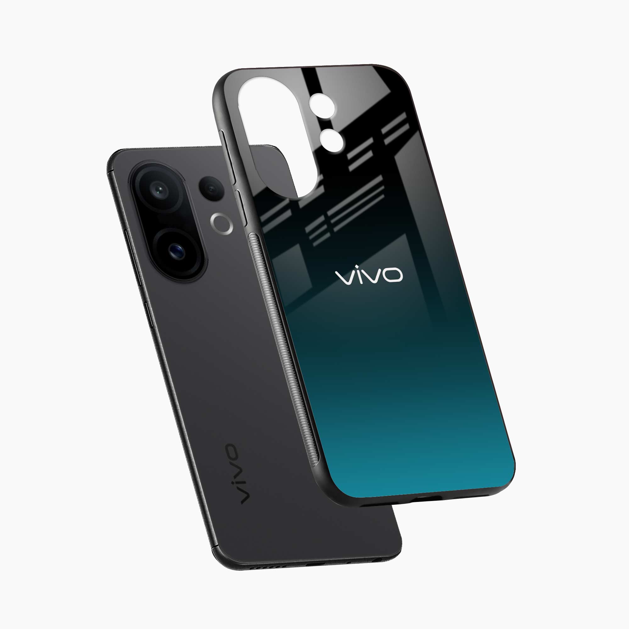 Ultramarine Glass Vivo V60 5G Back Cover