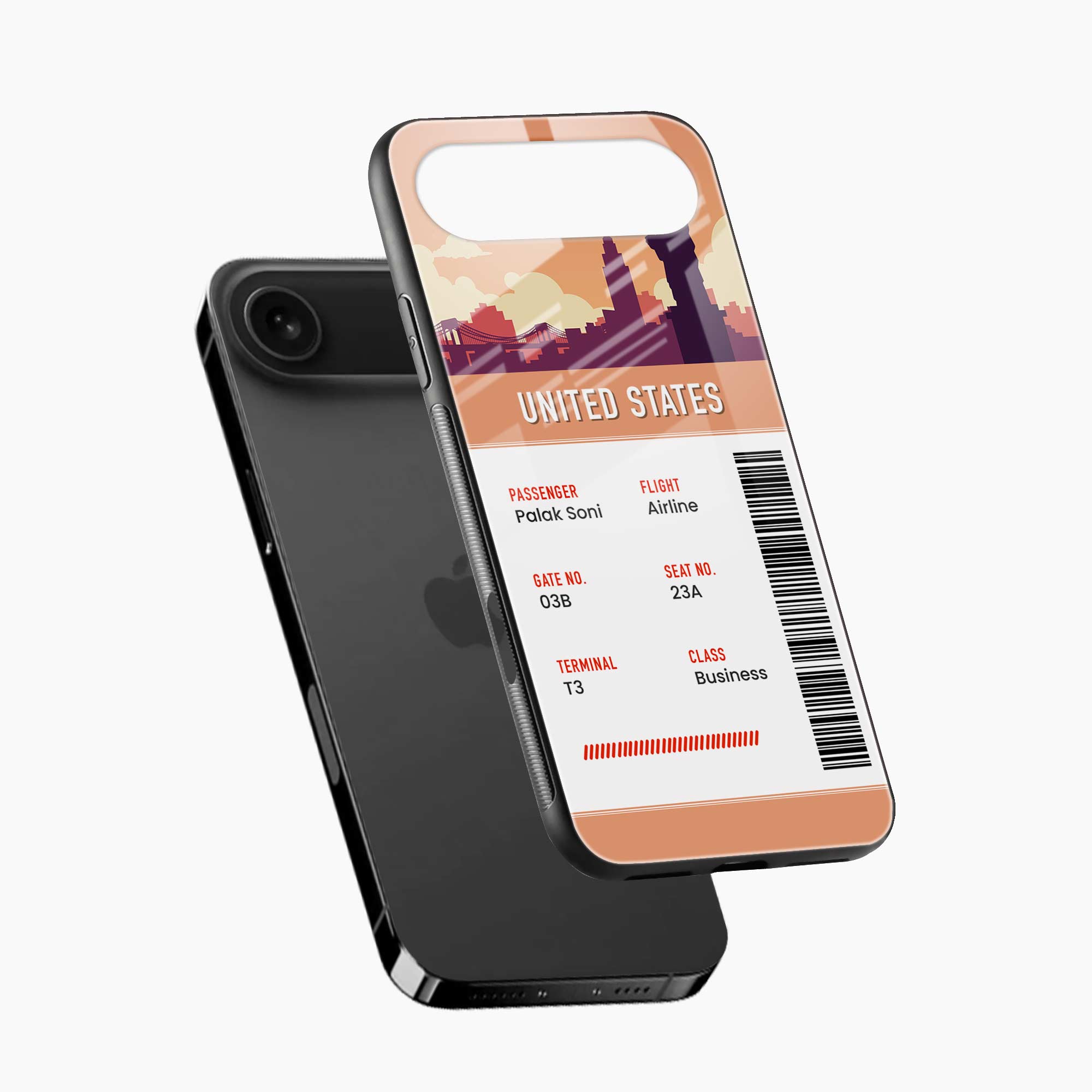 United States Boarding Pass iPhone Air Back Cover