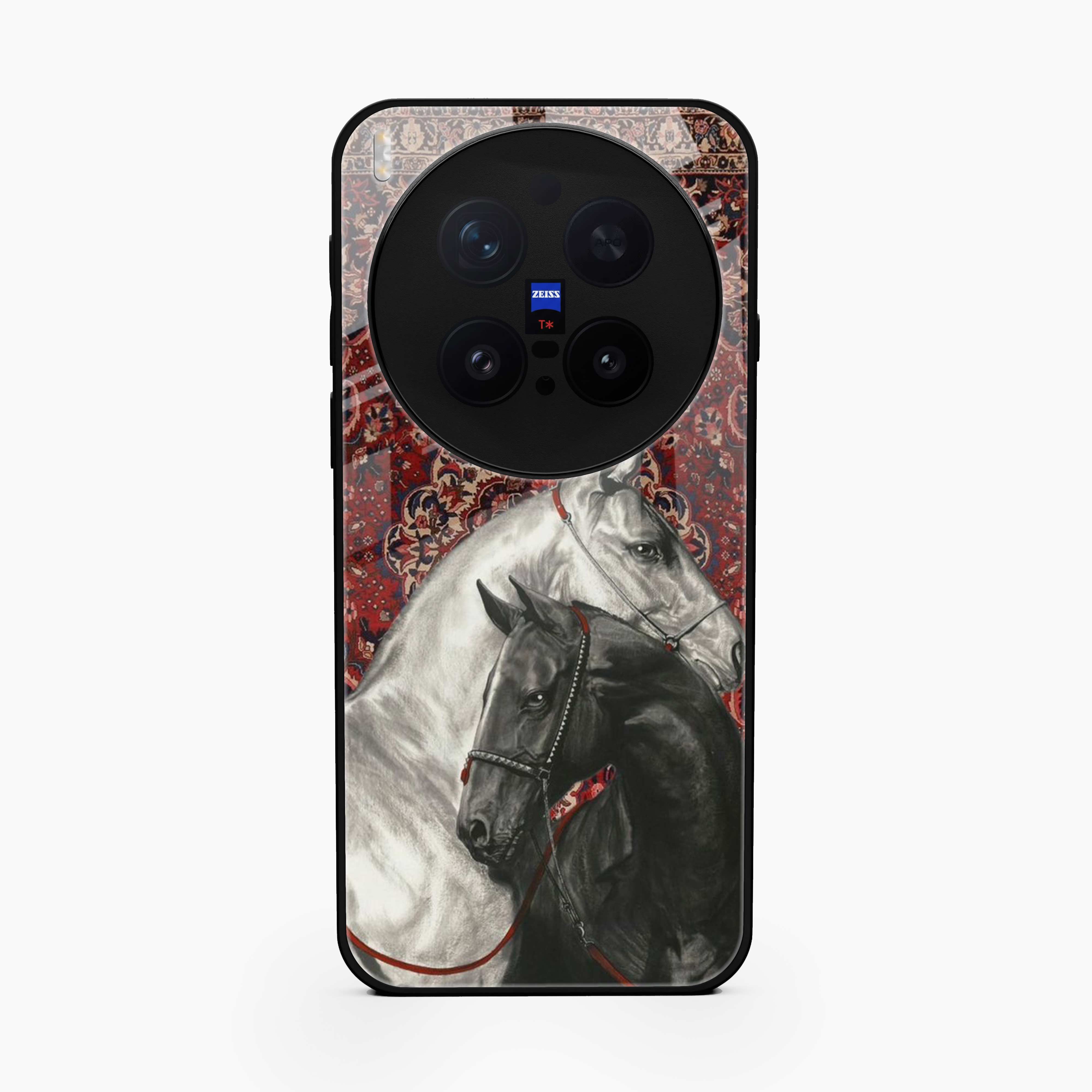 Black And White Horse Vivo X300 Pro 5G Back Cover