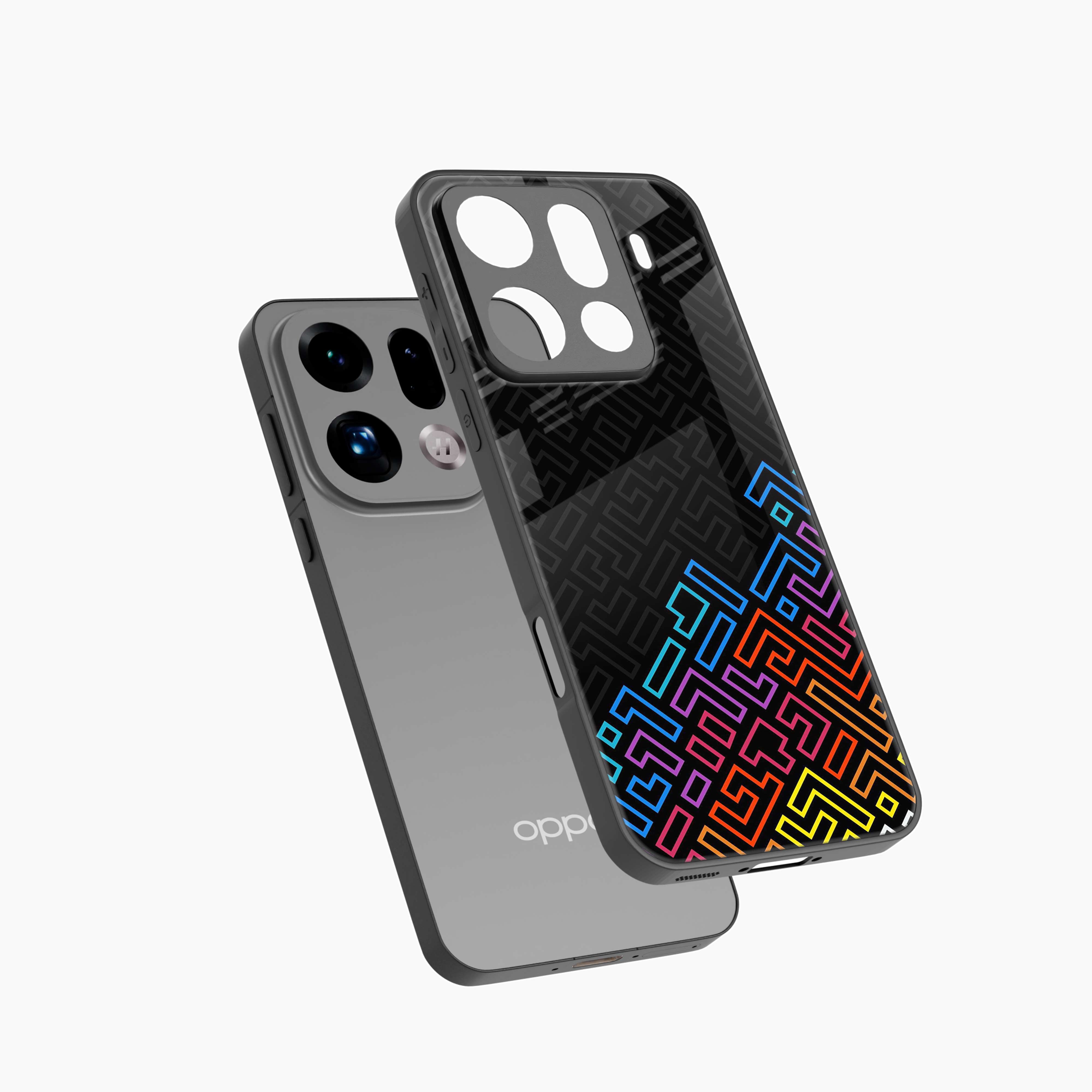 Black Maze Oppo Find X9 Pro 5G Back Cover