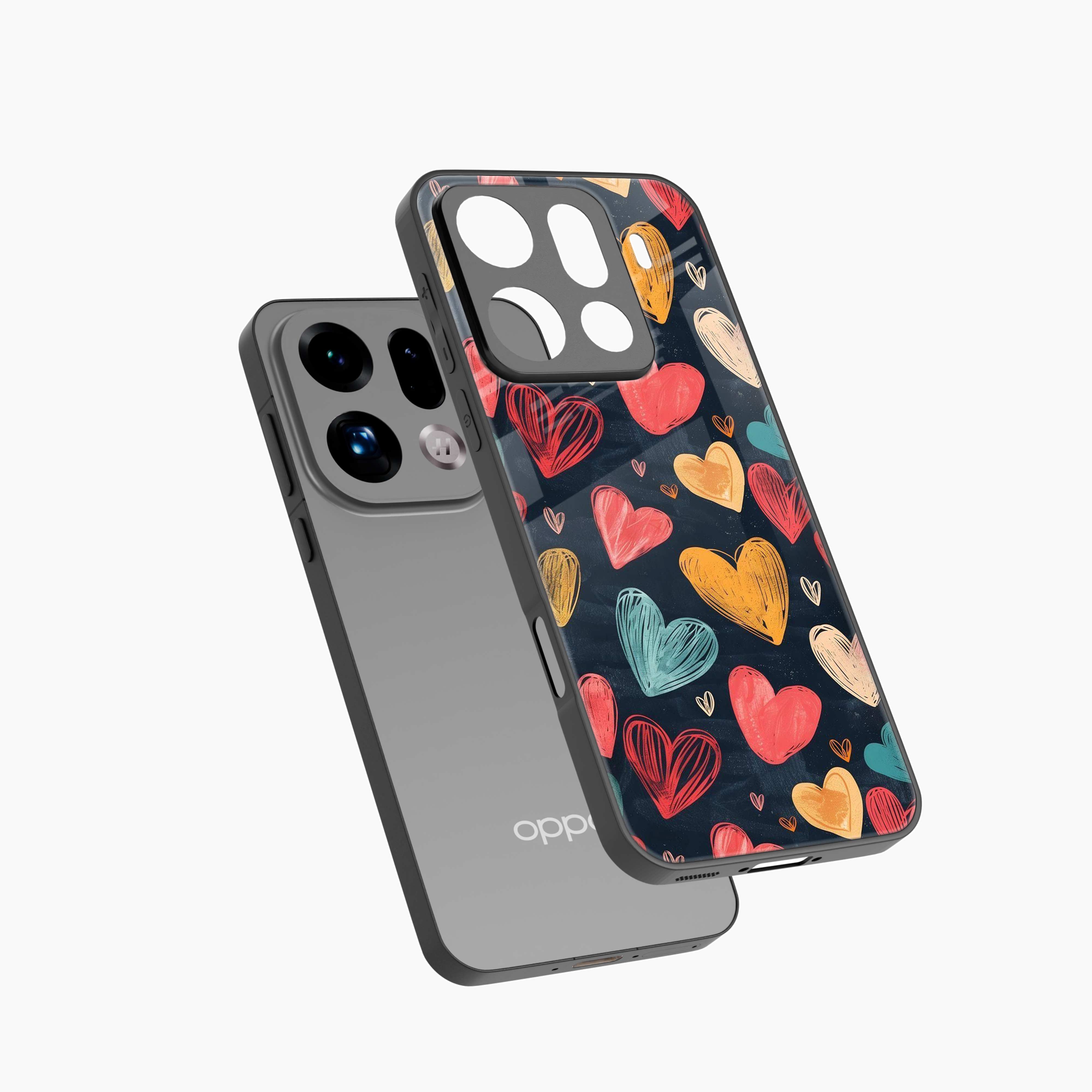 Colorful Hearts Oppo Find X9 Pro 5G Back Cover