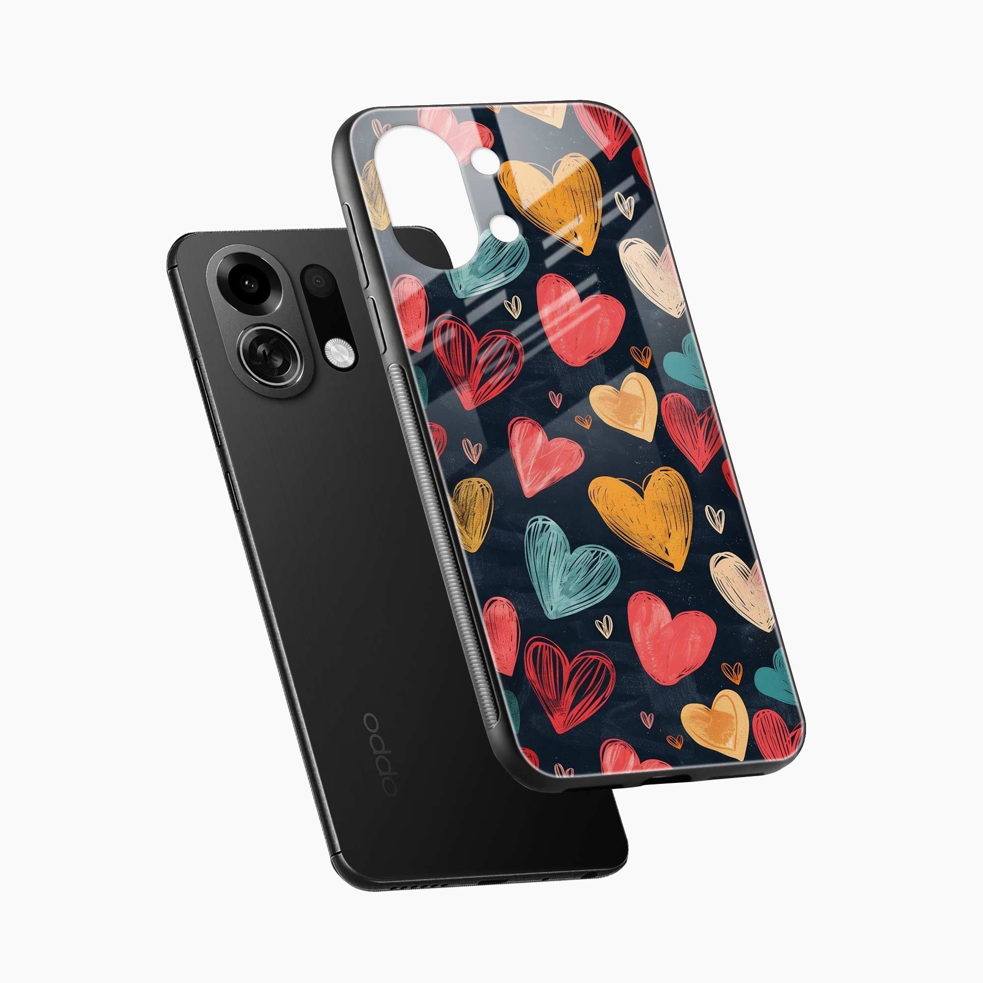 Colorful Hearts Oppo K13 Turbo Pro 5G Back Cover