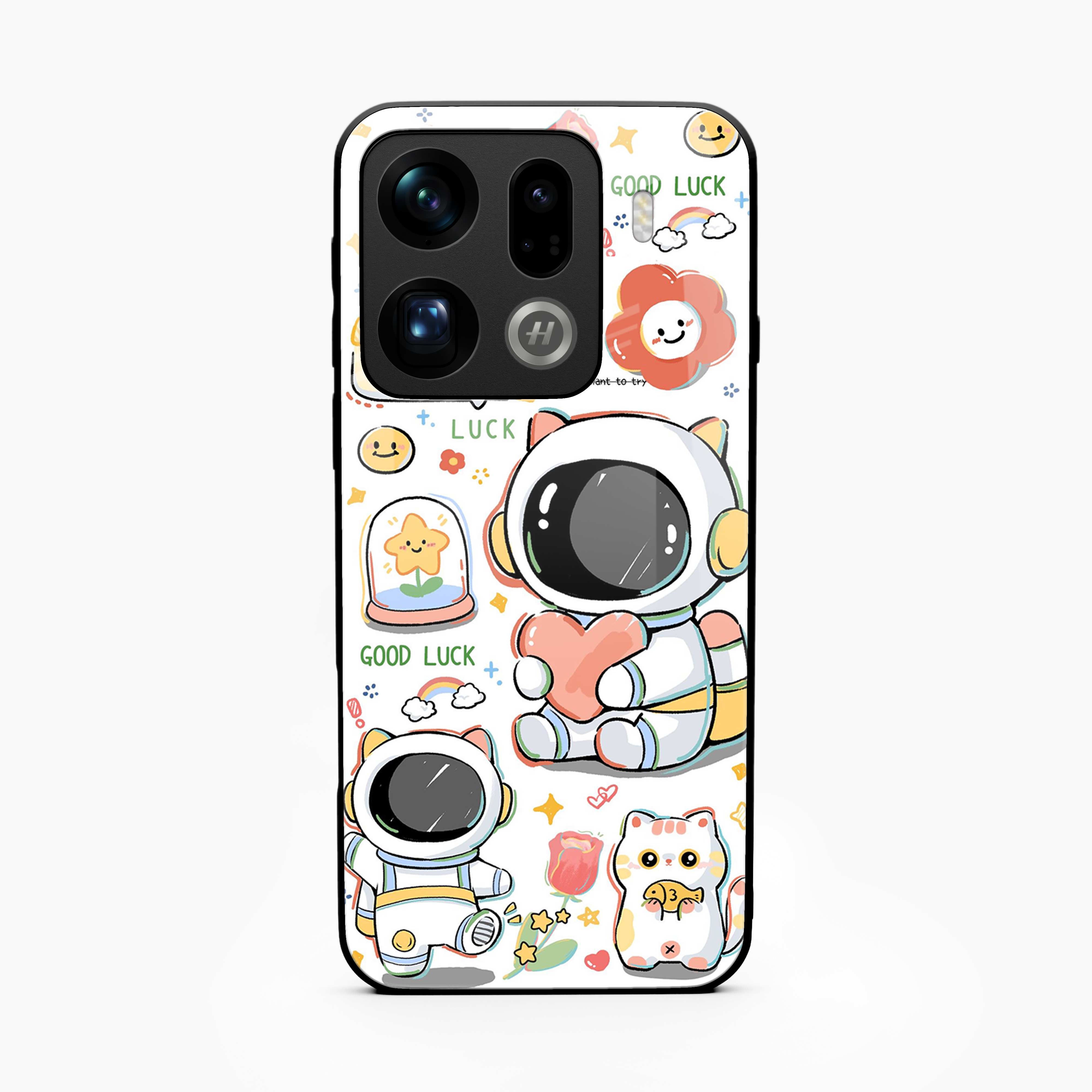 Cute Astronaut Oppo Find X9 Pro 5G Back Cover
