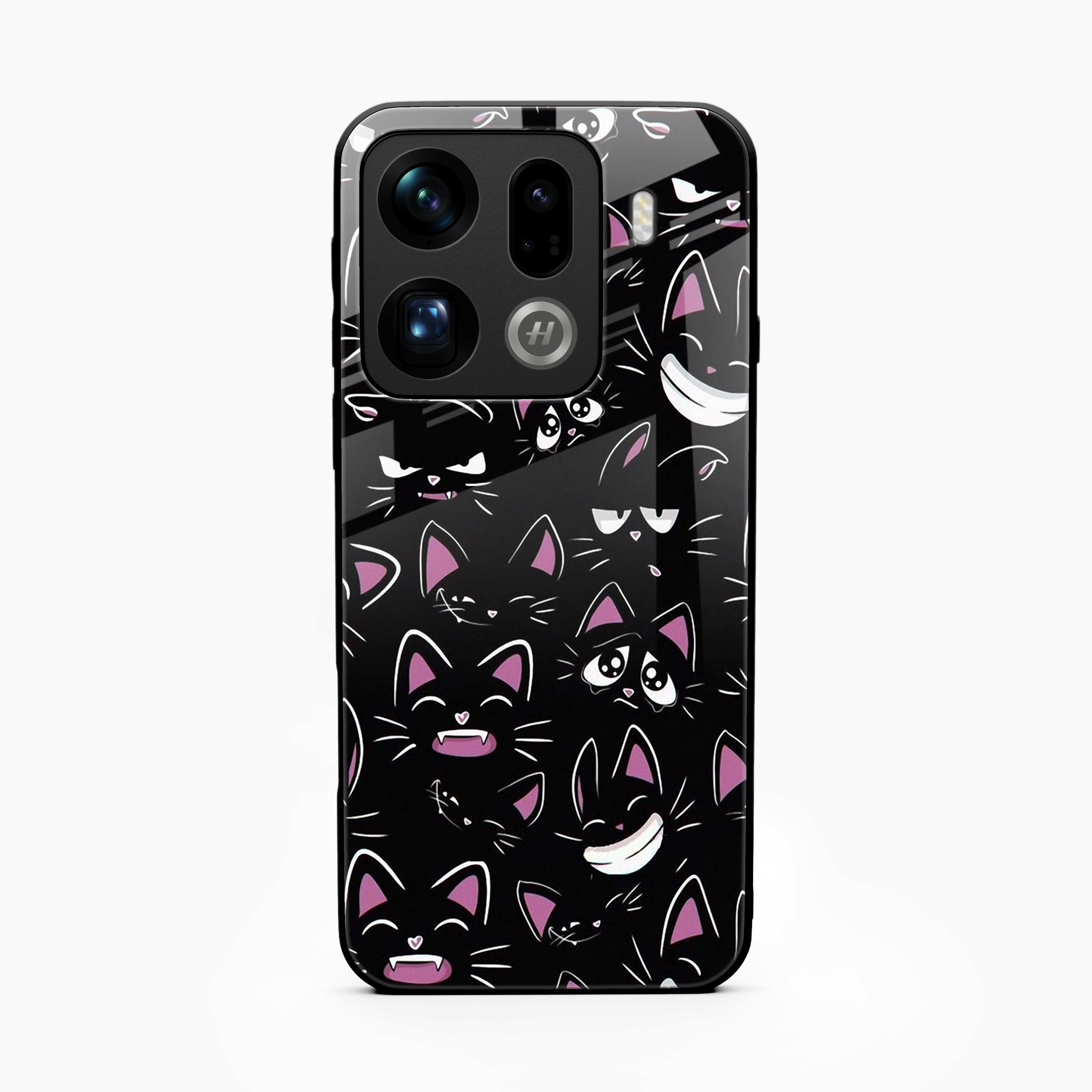 Cute Black Cat Oppo Find X9 Pro 5G Back Cover