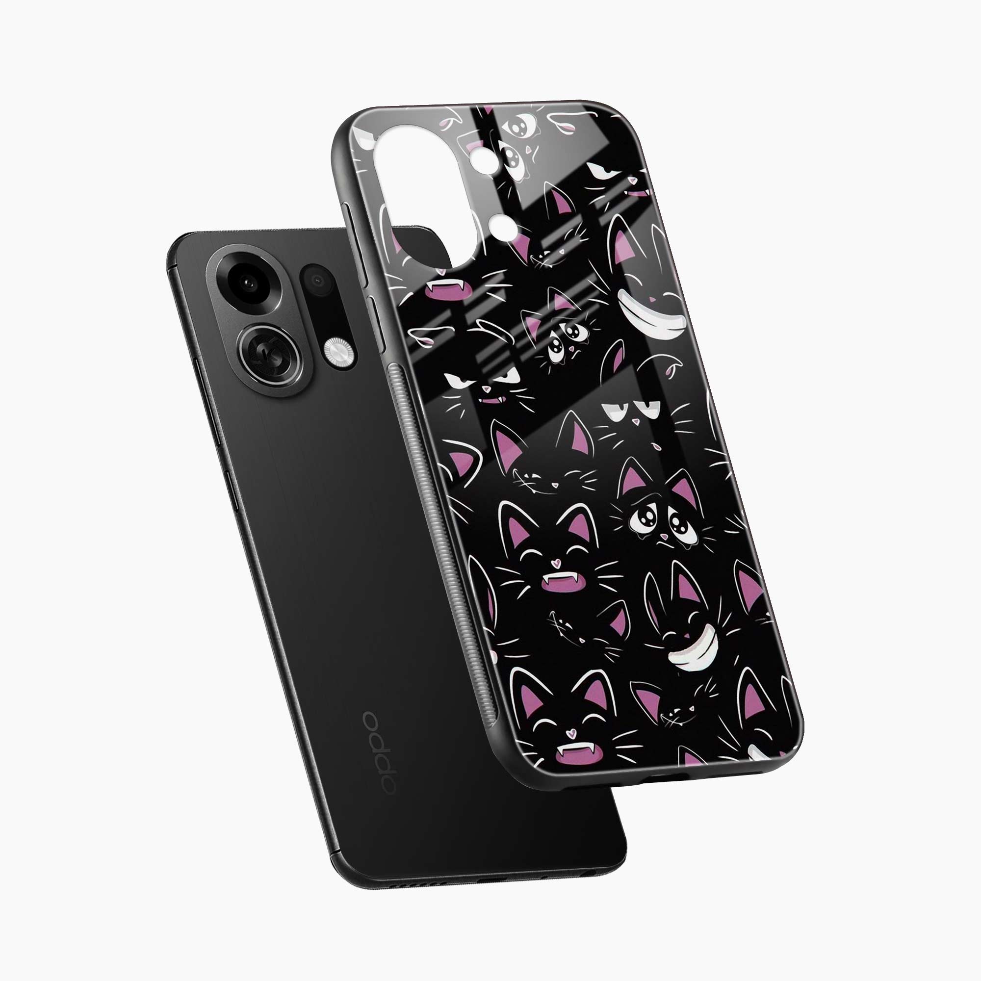 Cute Black Cat Oppo K13 Turbo Pro 5G Back Cover