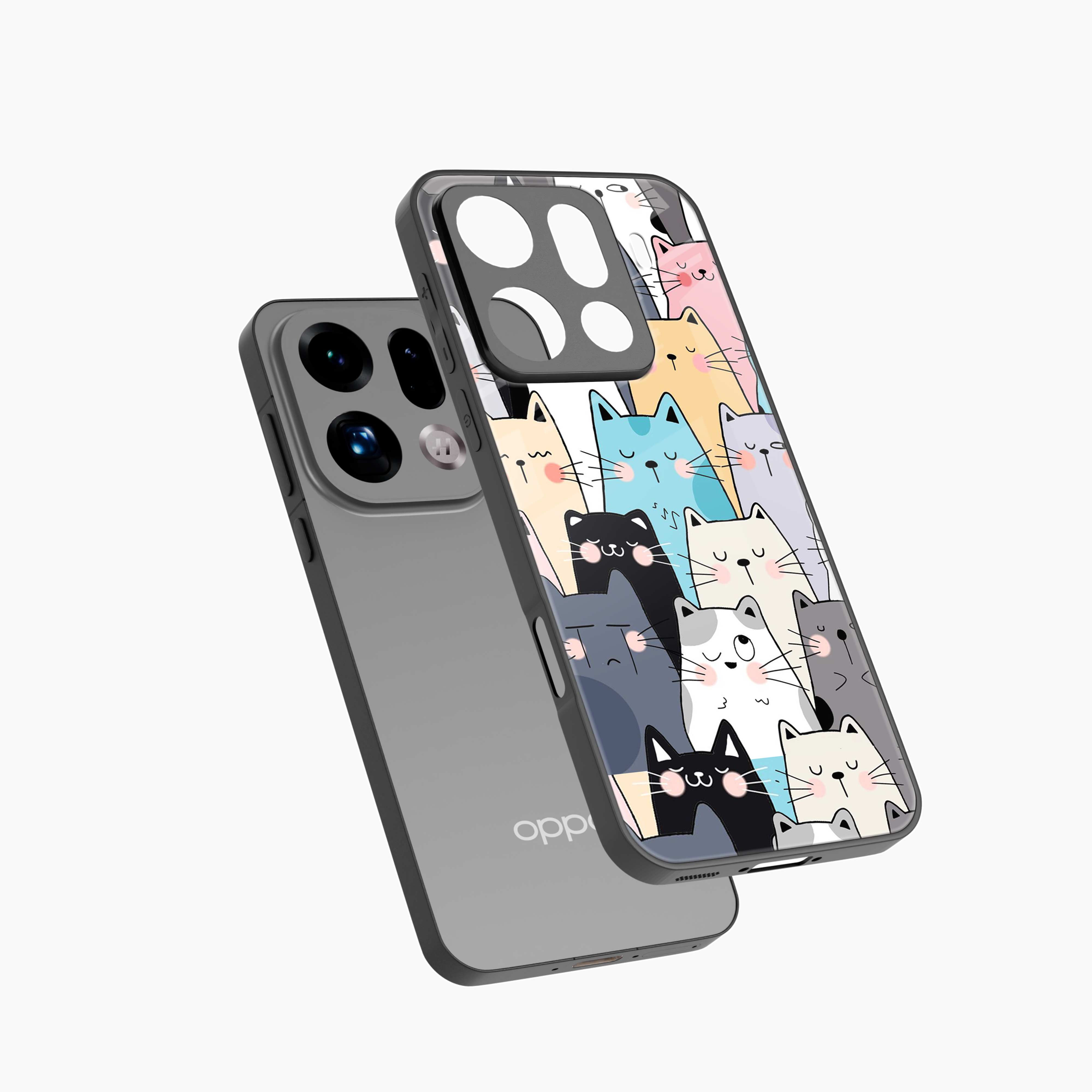 Cute Cat Oppo Find X9 Pro 5G Back Cover