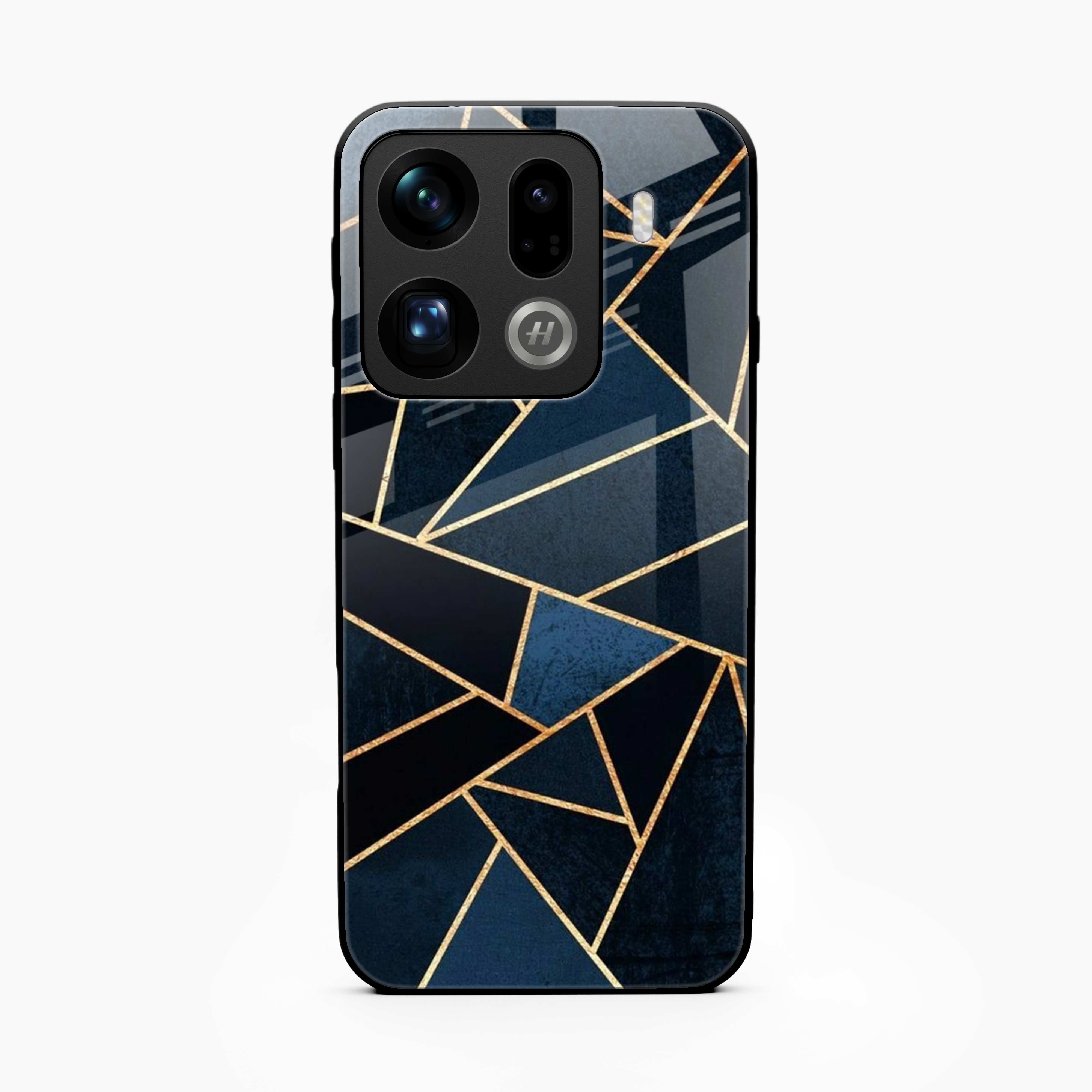 Diagonal Marble Golden Cut Oppo Find X9 Pro 5G Back Cover