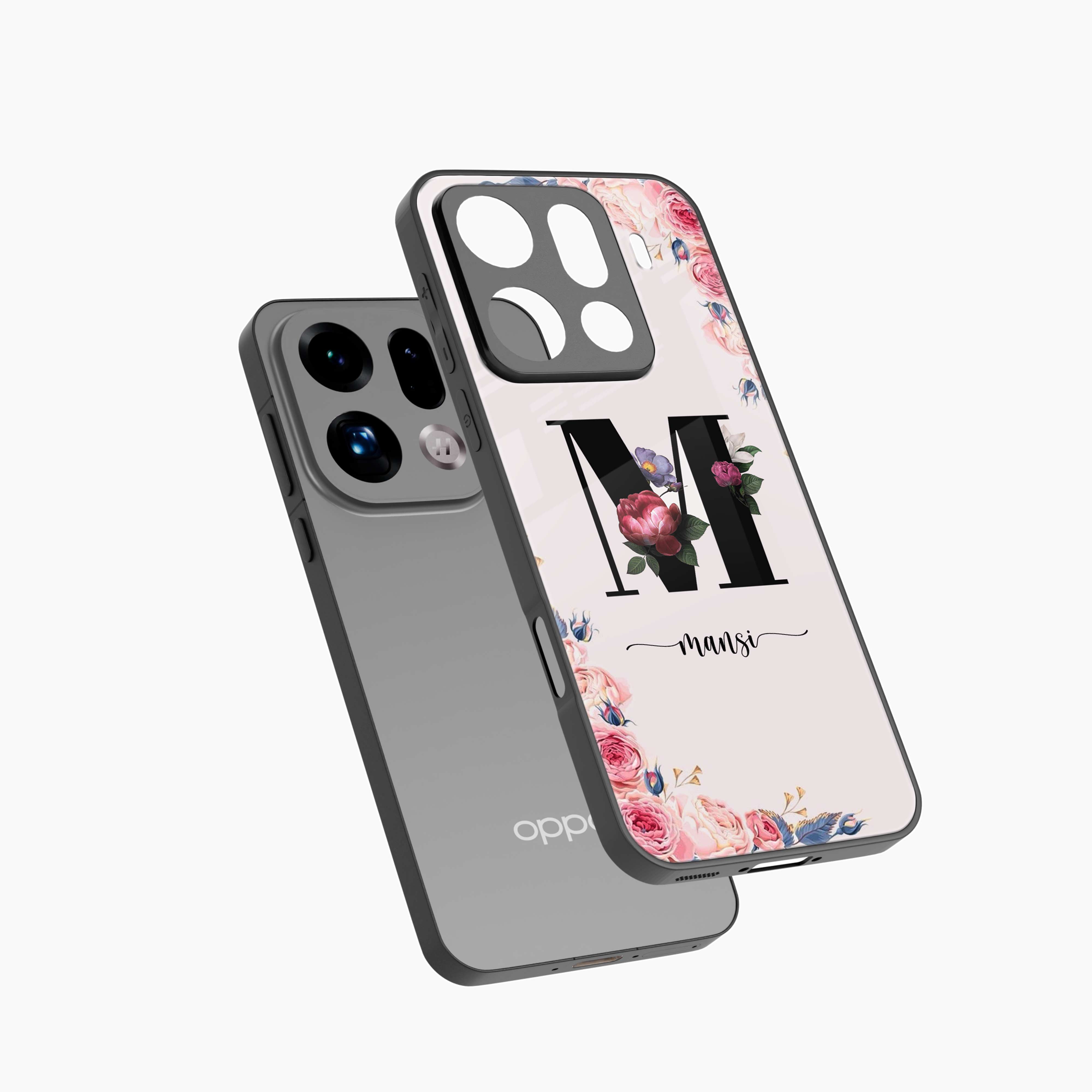 Floral Name Personalised Oppo Find X9 Pro 5G Back Cover