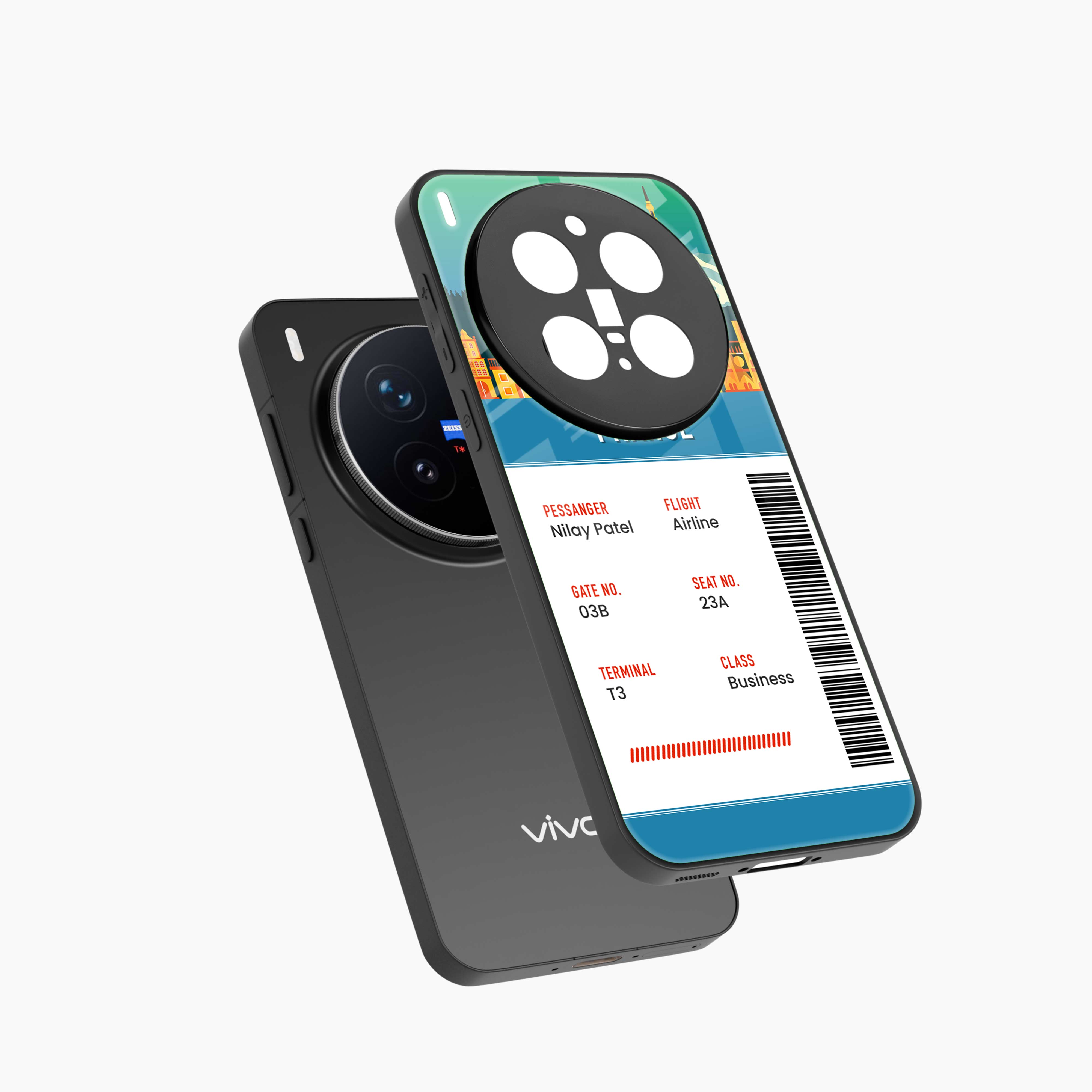 France Boarding Pass Vivo X300 Pro 5G Back Cover