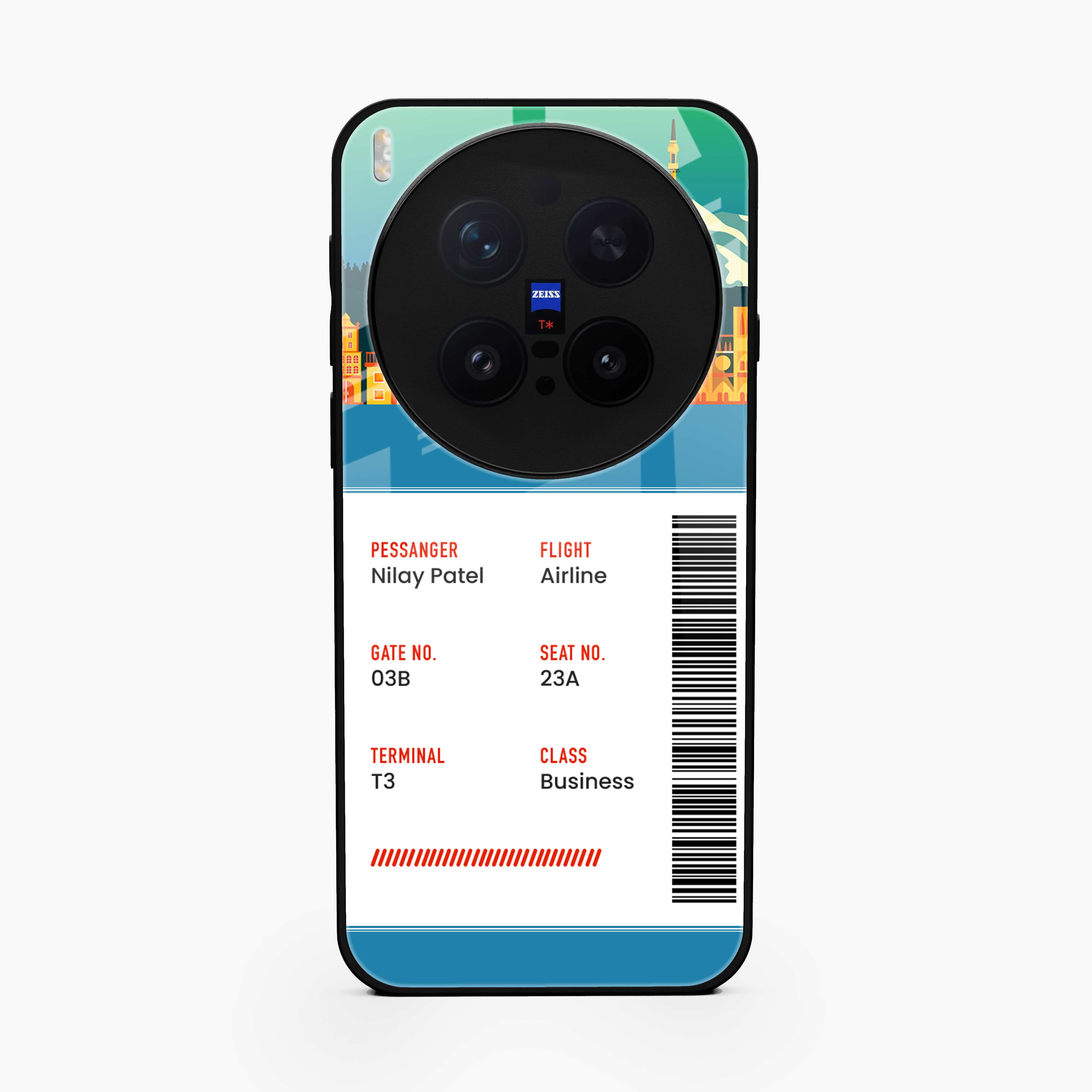 France Boarding Pass Vivo X300 Pro 5G Back Cover