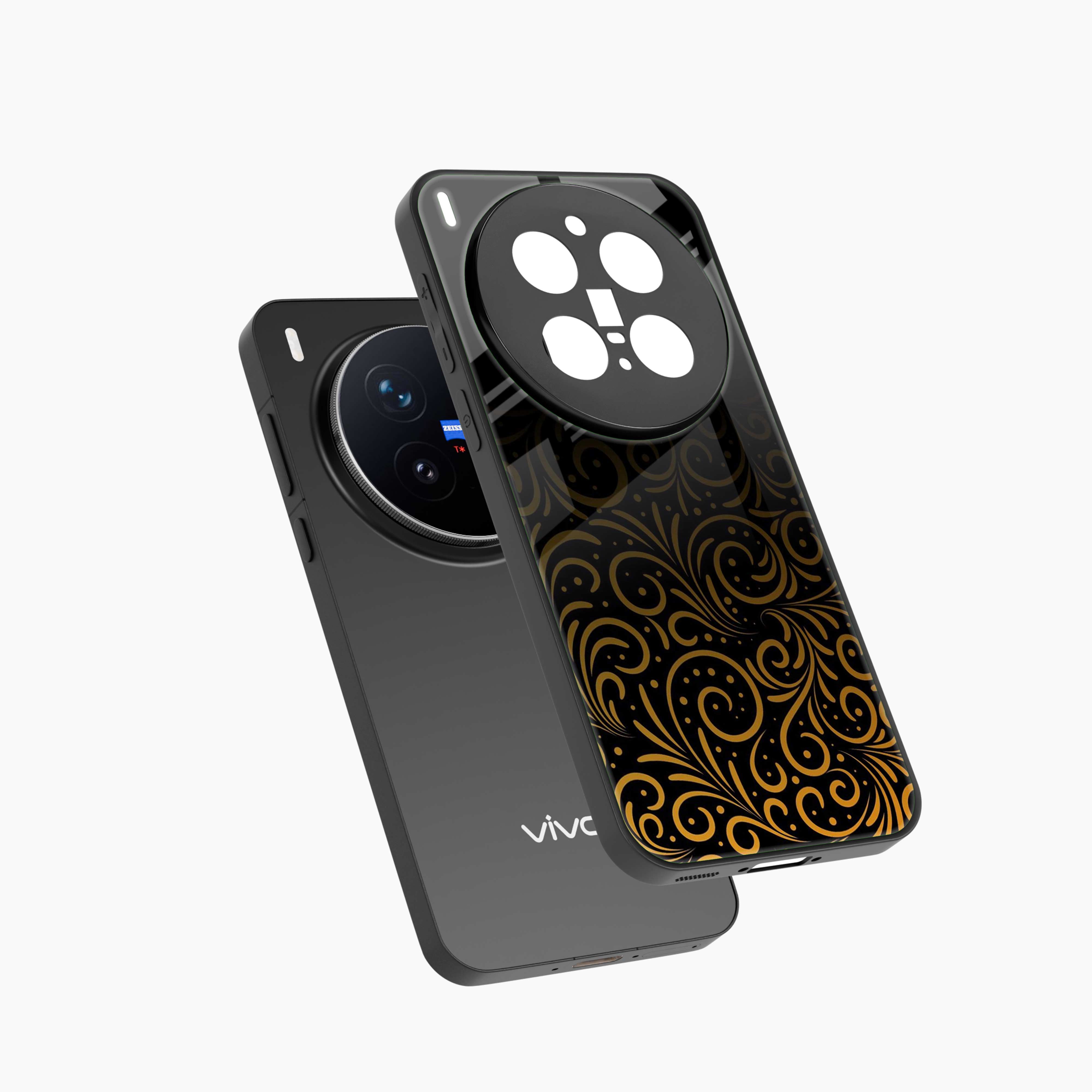 Golden Swirl Vivo X300 Pro 5G Back Cover